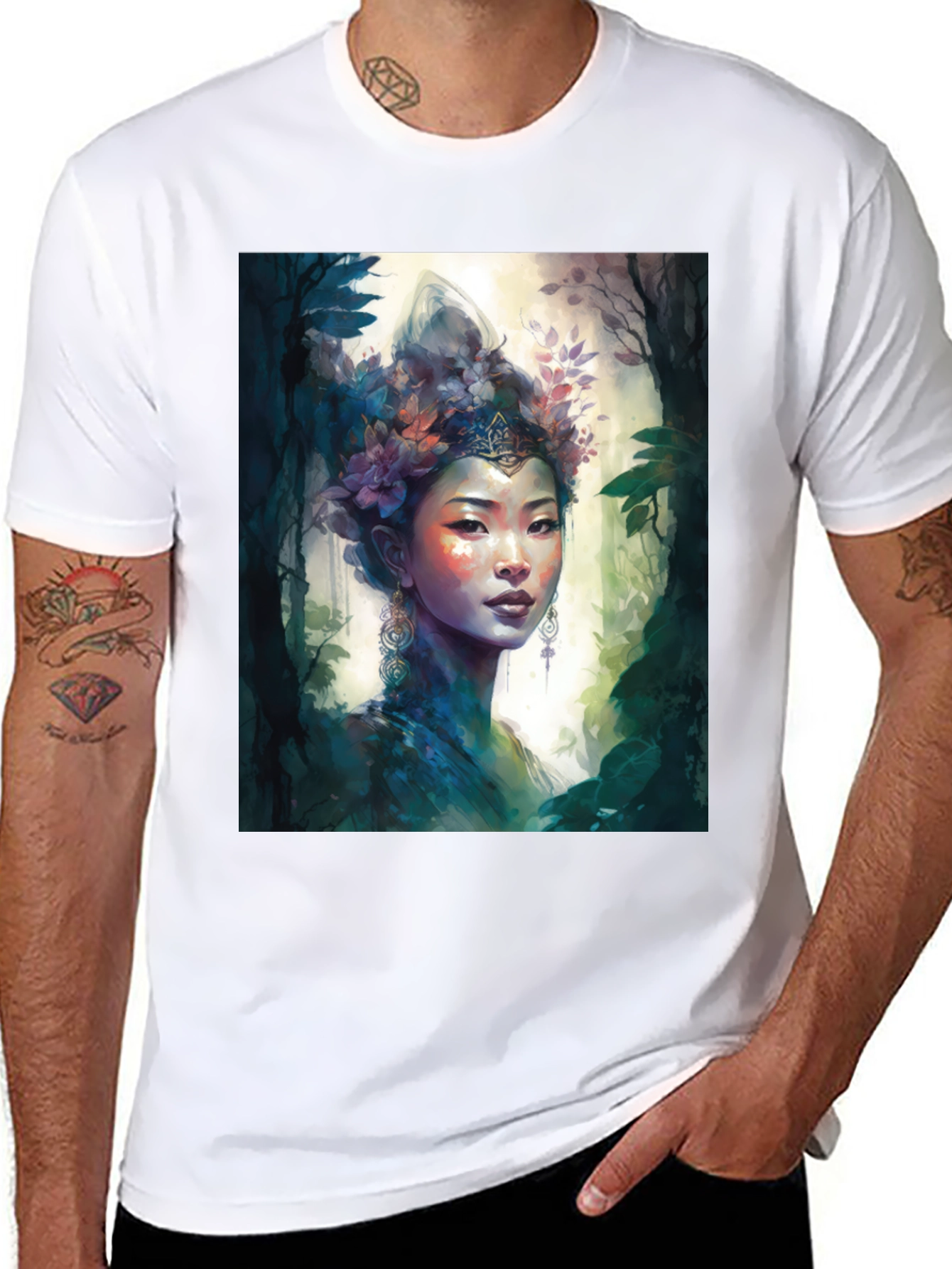 Mystic Asian Woman Graphic Tee