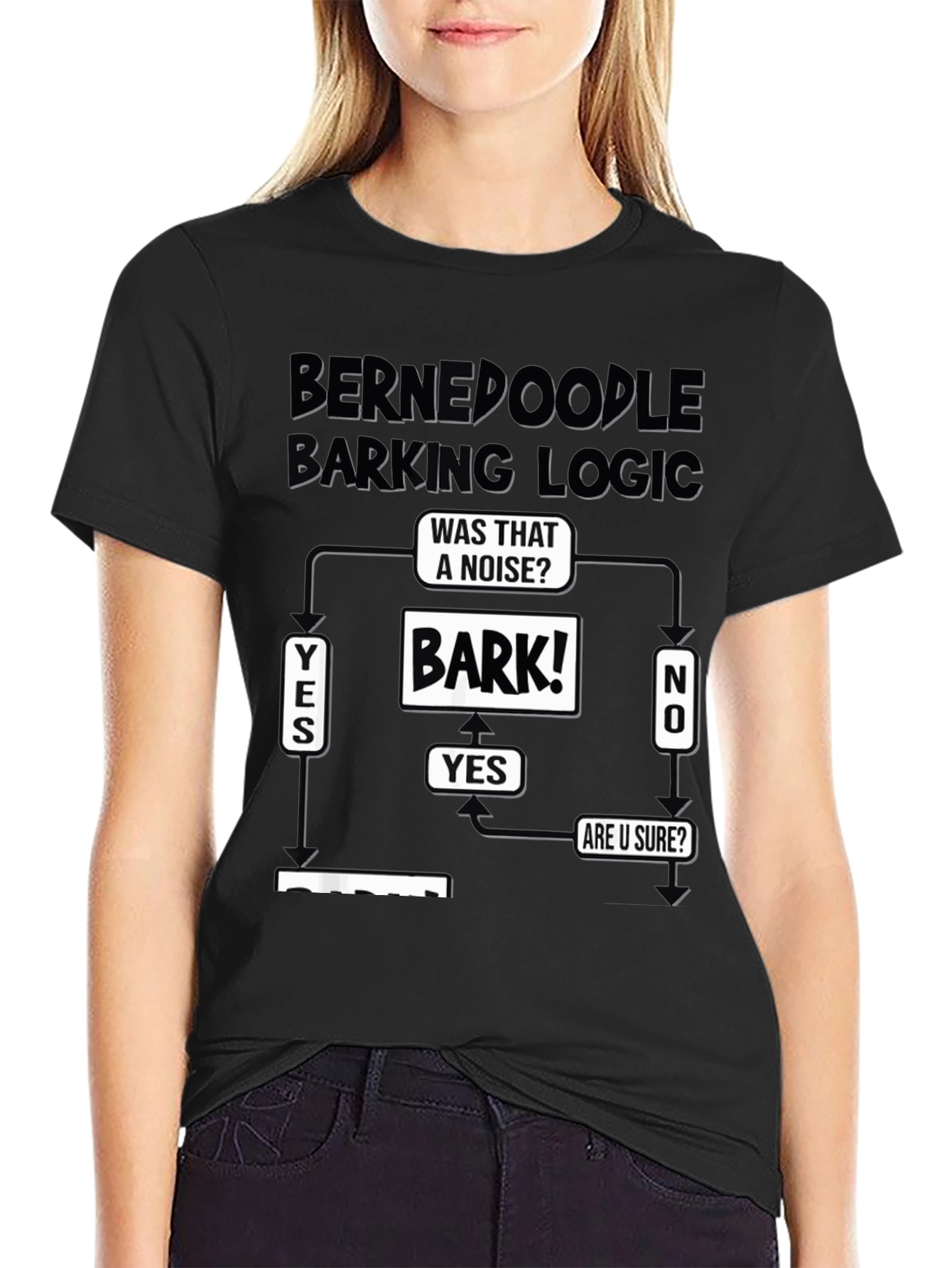 Bernedoodle Barking Logic T-Shirt