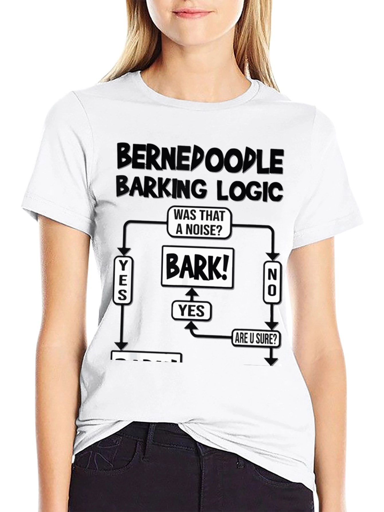 Bernedoodle Barking Logic T-Shirt