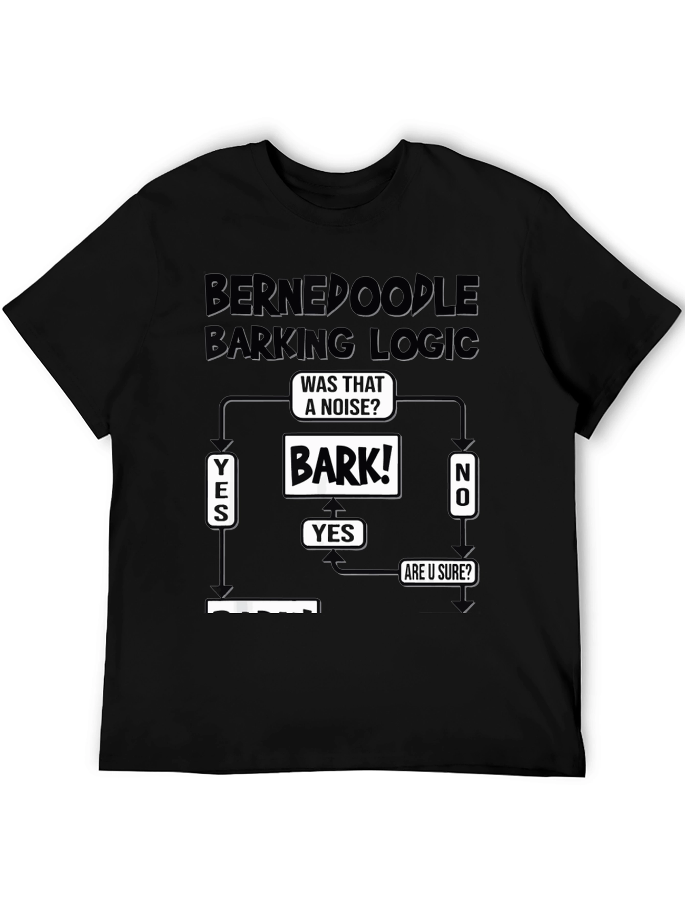 Bernedoodle Barking Logic T-Shirt