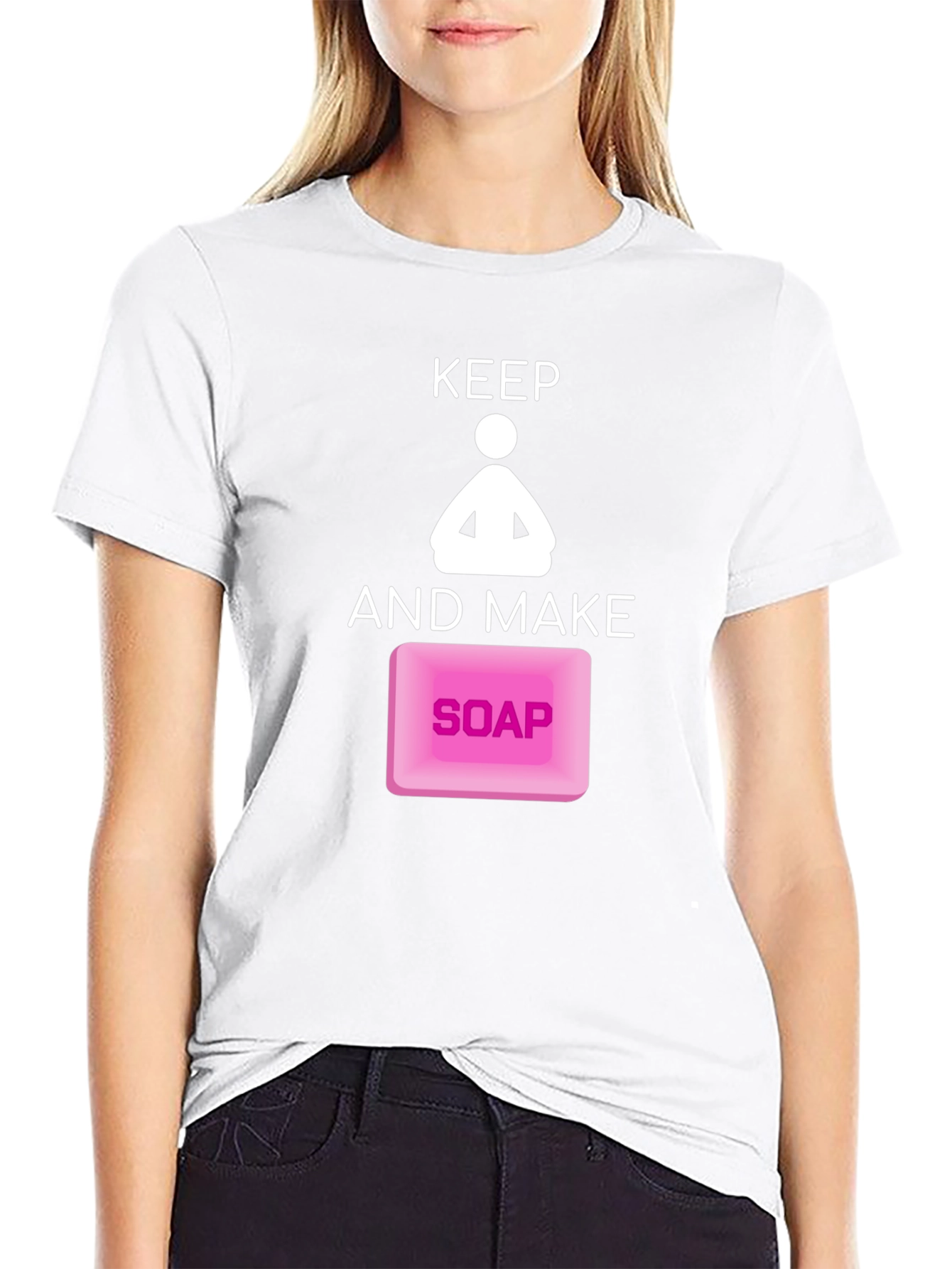 Keep Calm and Make Soap Funny Graphic Tee