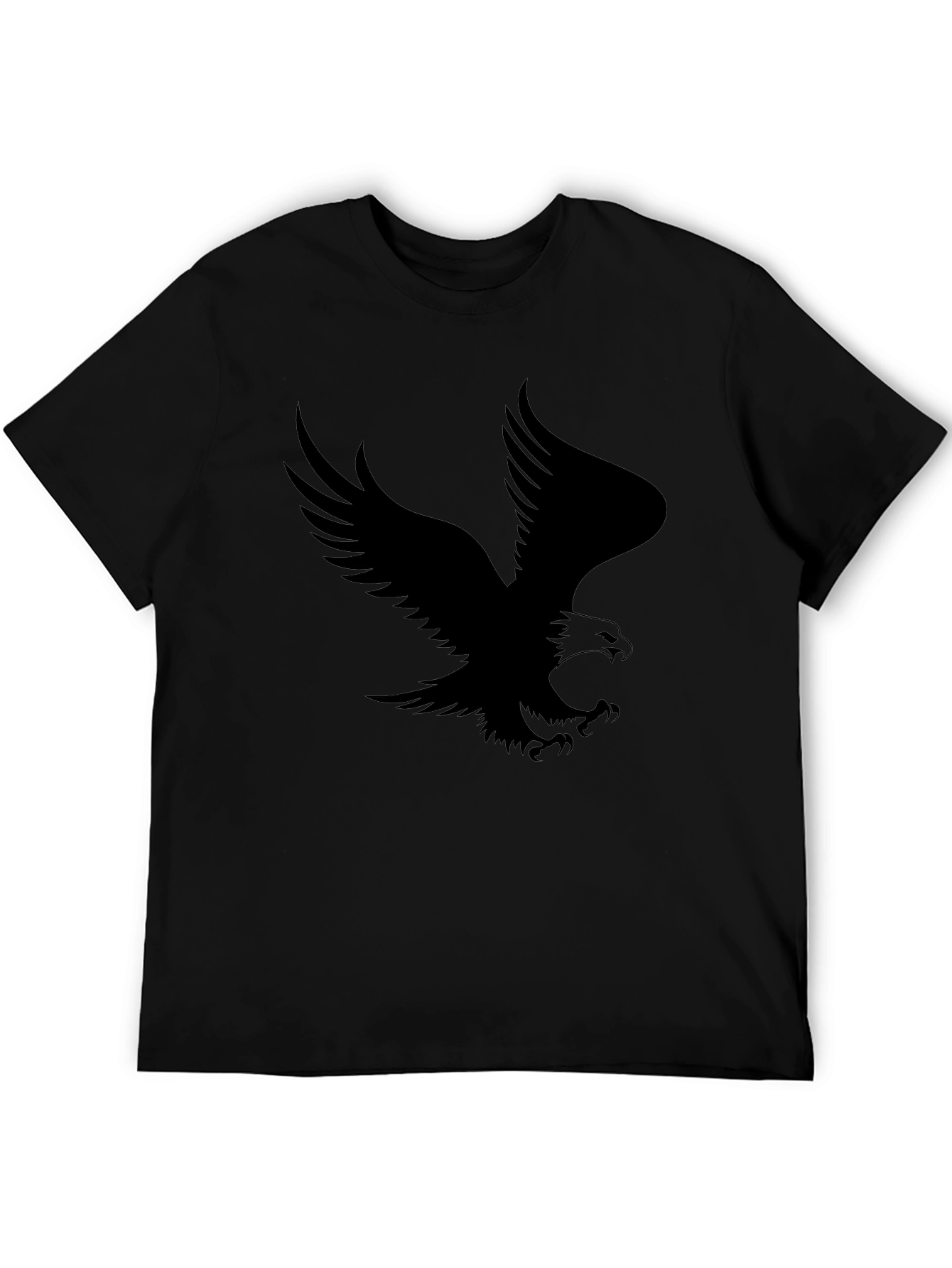 Black Eagle Graphic Print Mens T-Shirt