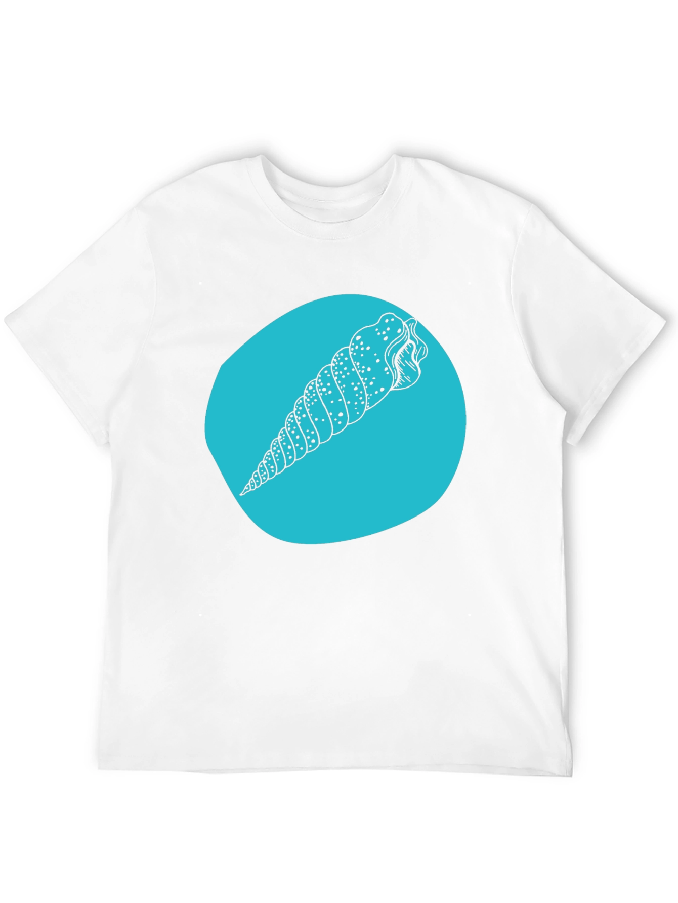 Seashell Graphic Tee - Black Cotton Blend