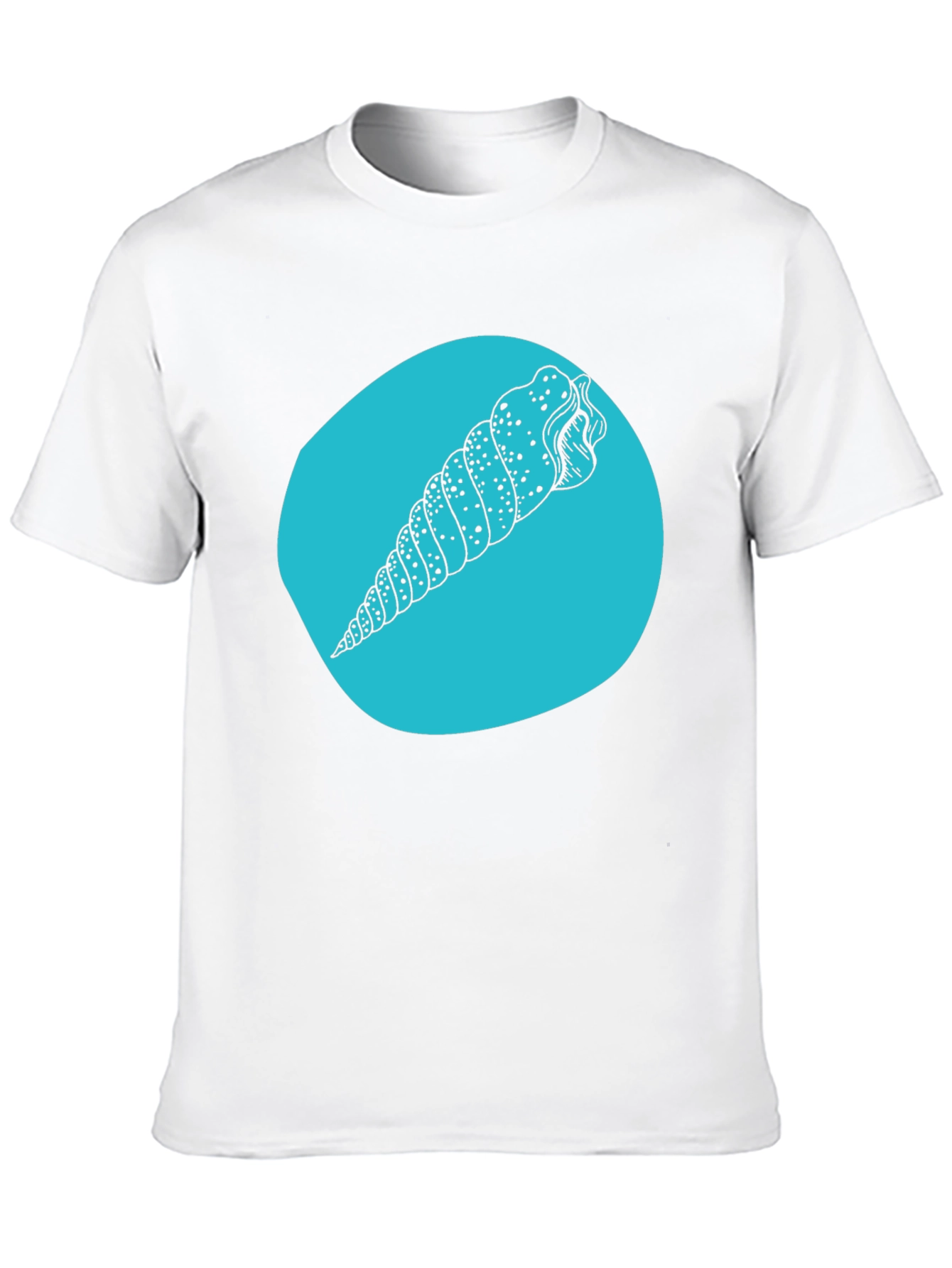 Seashell Graphic Tee - Black Cotton Blend
