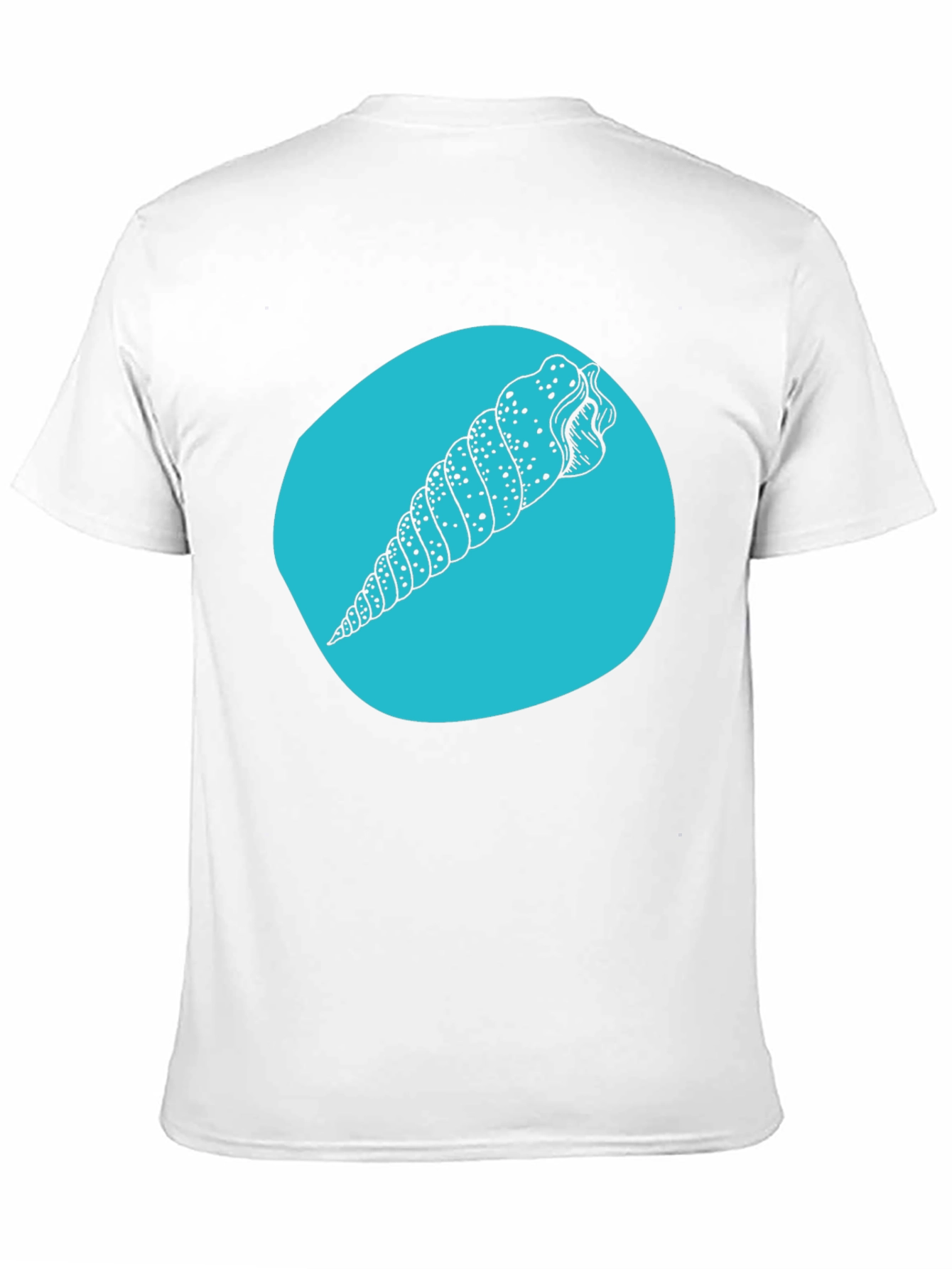 Seashell Graphic Tee - Black Cotton Blend