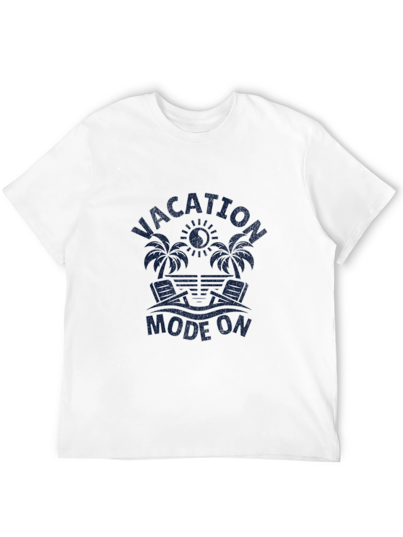Vacation Mode On Graphic Tee -  Palm Trees