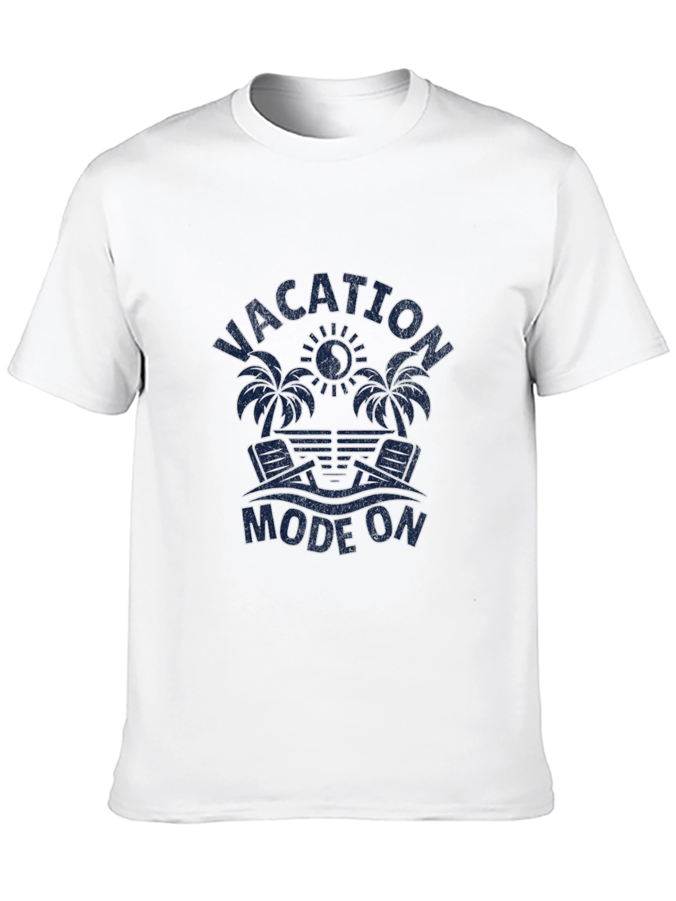 Vacation Mode On Graphic Tee -  Palm Trees