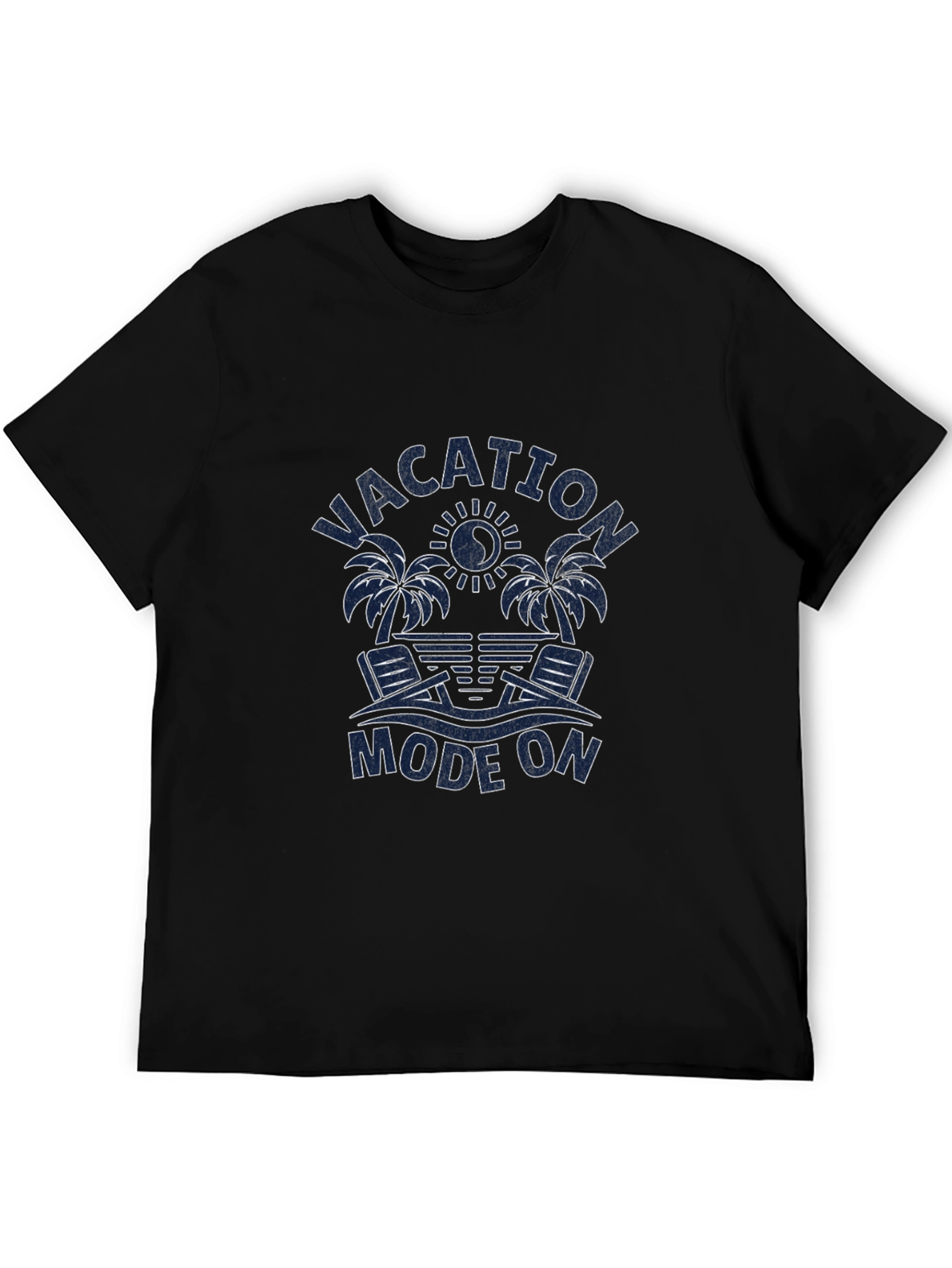 Vacation Mode On Graphic Tee -  Palm Trees
