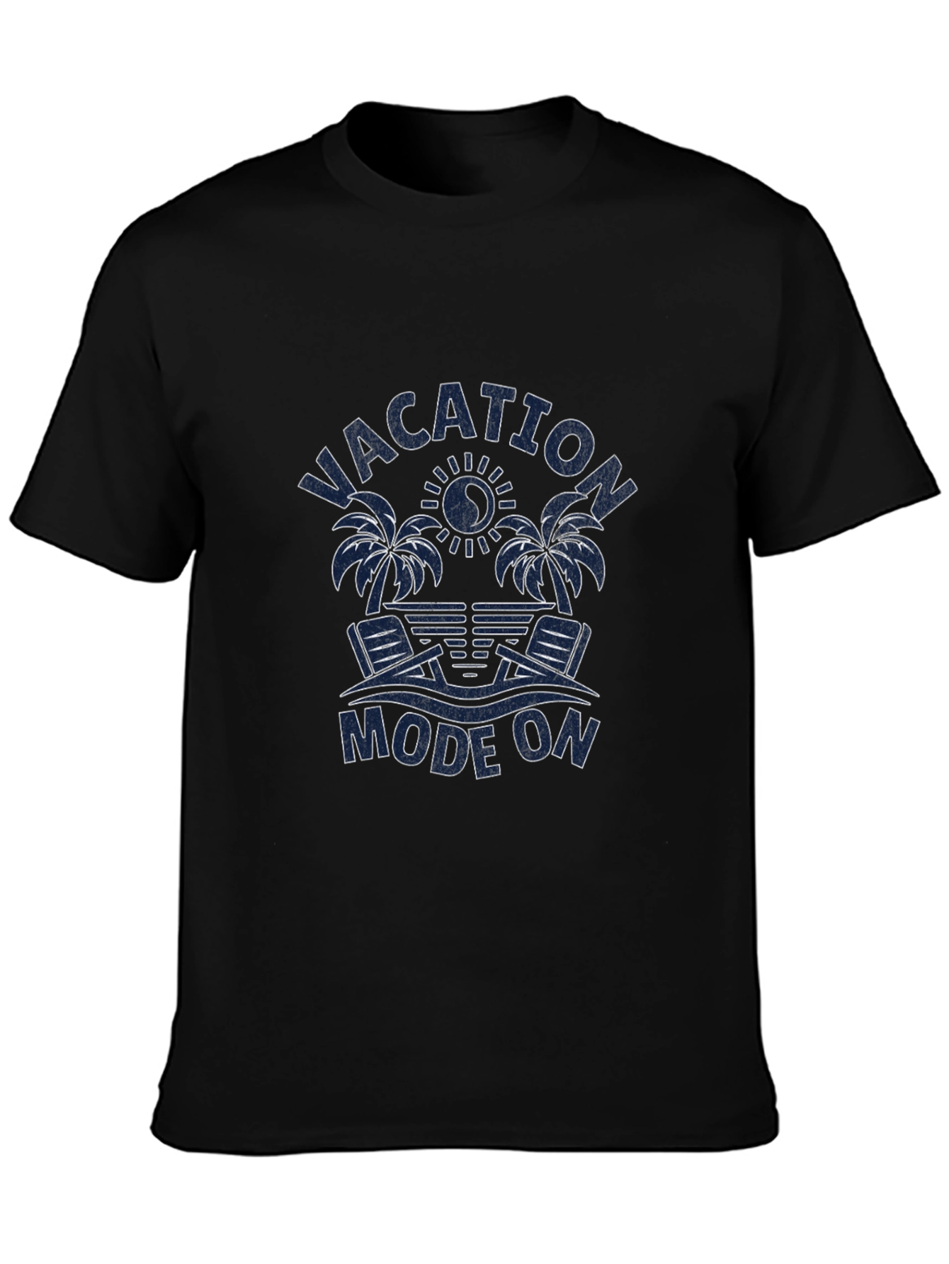 Vacation Mode On Graphic Tee -  Palm Trees