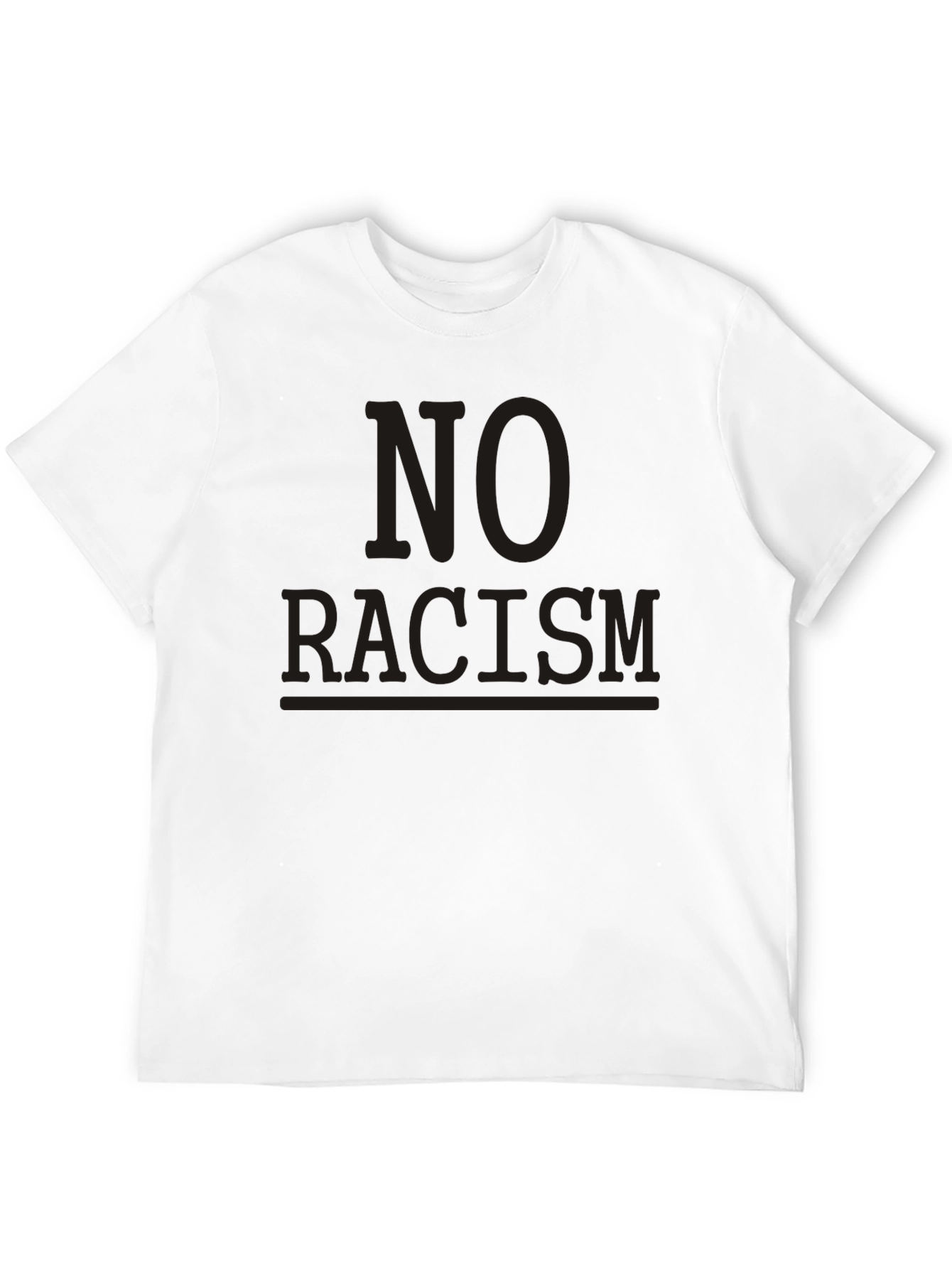 No Racism Graphic Tee - Soft Cotton Unisex T-Shirt