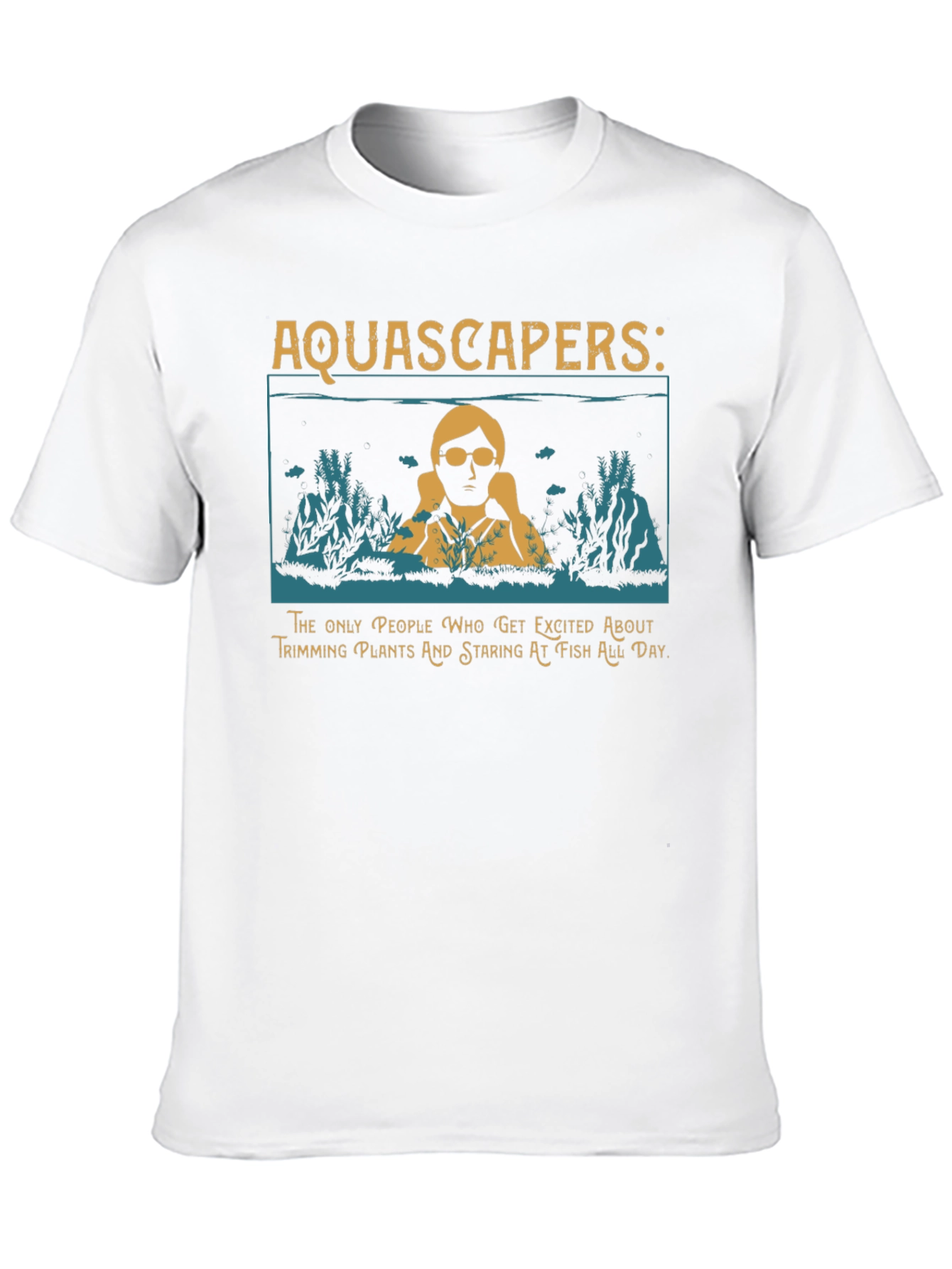 Aquascapers Graphic T-Shirt - Funny Fish Keeping Tee