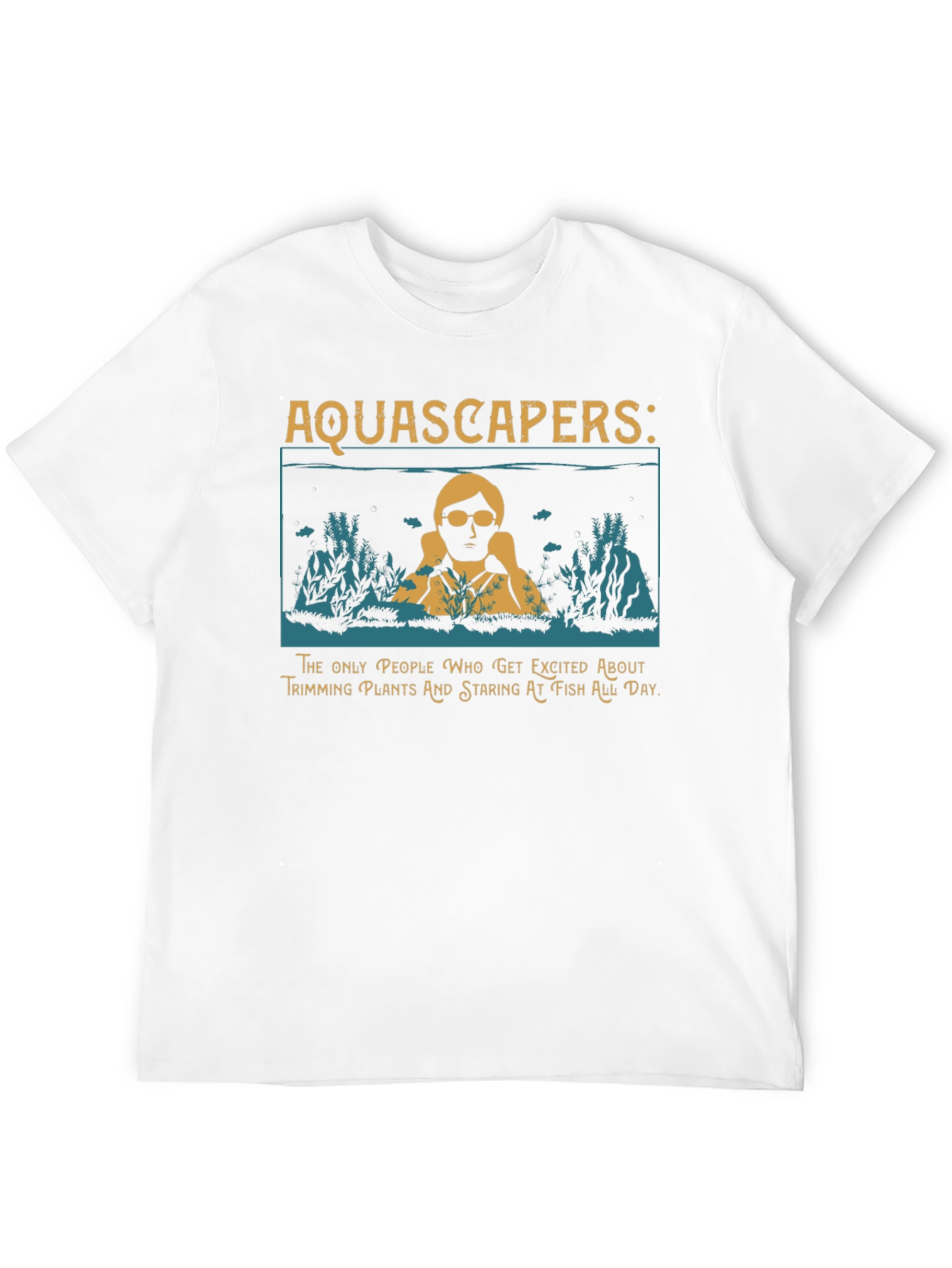 Aquascapers Graphic T-Shirt - Funny Fish Keeping Tee