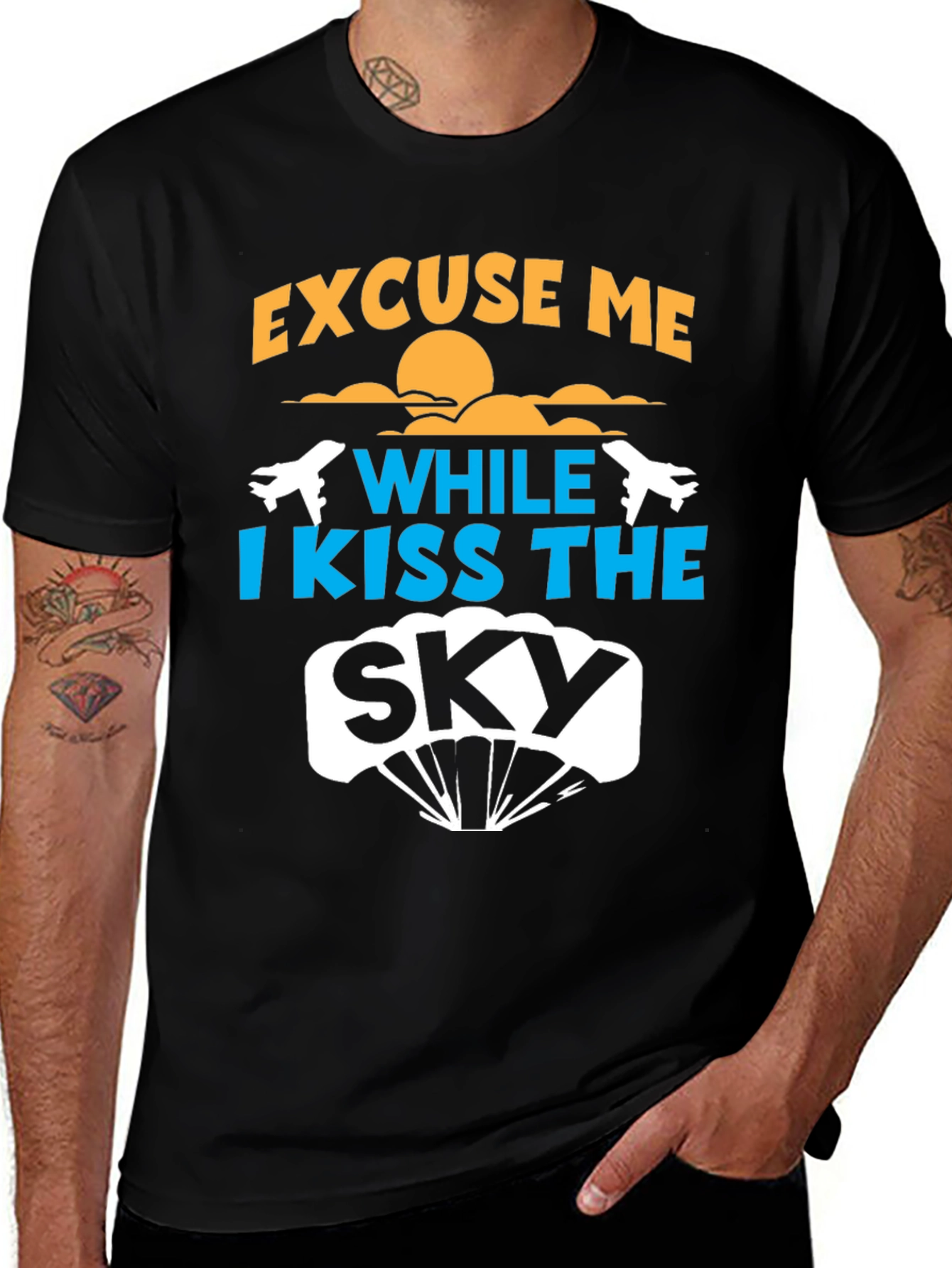 Kiss the Sky Graphic T-Shirt - Skydiver Apparel