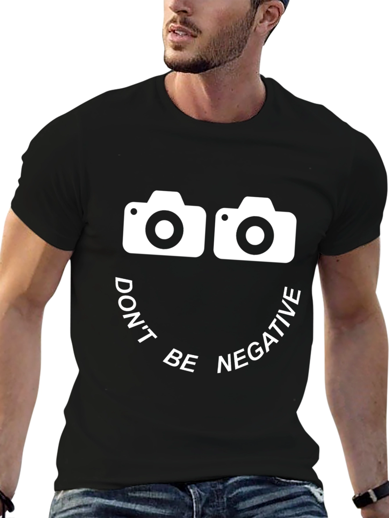 Camera Graphic T-Shirt - Dont Be Negative