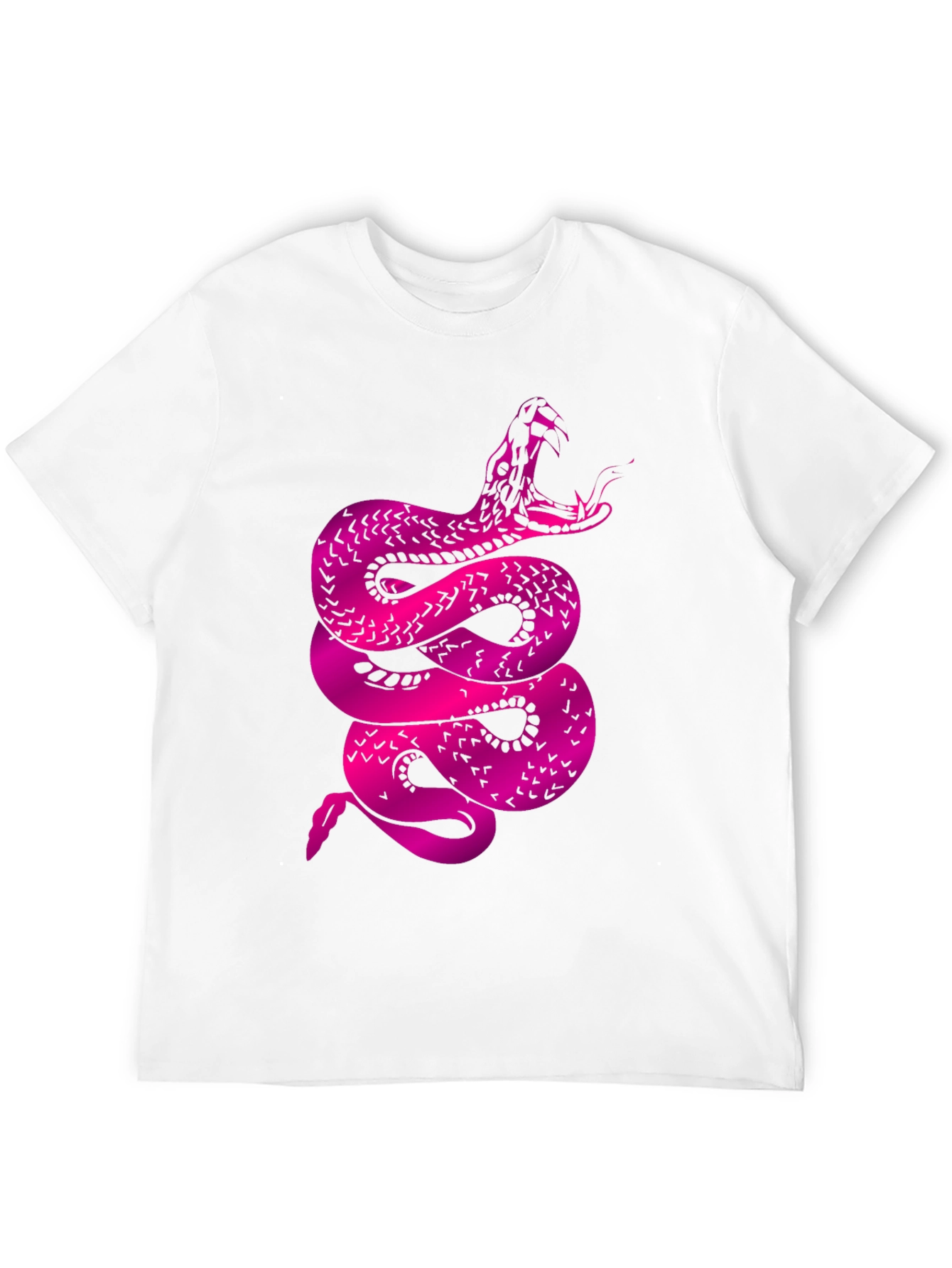 Bold Snake Graphic Tee - Mens Black T-Shirt