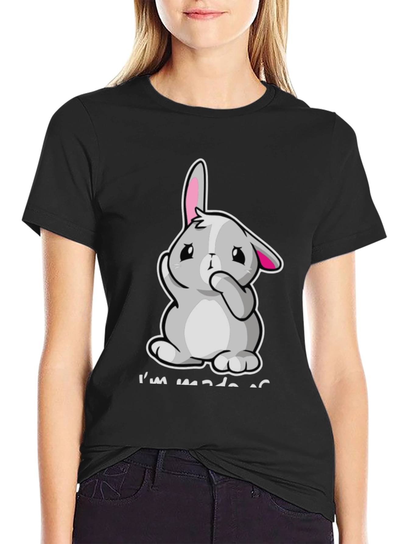 Cute Bunny Graphic Tee - Im Made of... T-Shirt