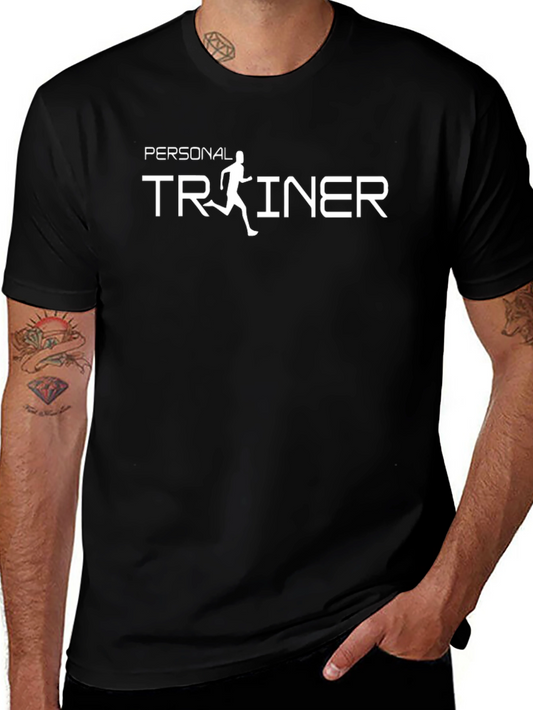 Personal Trainer Black T-Shirt - Fitness Apparel