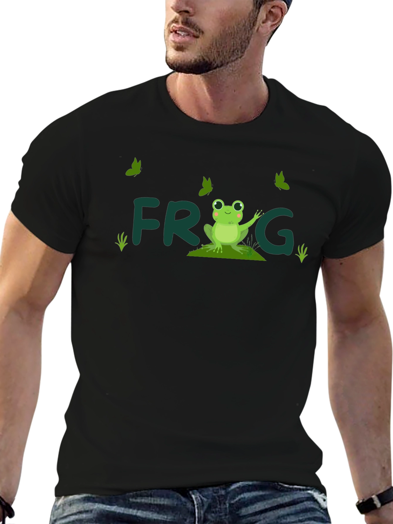 Frog Graphic Black T-Shirt