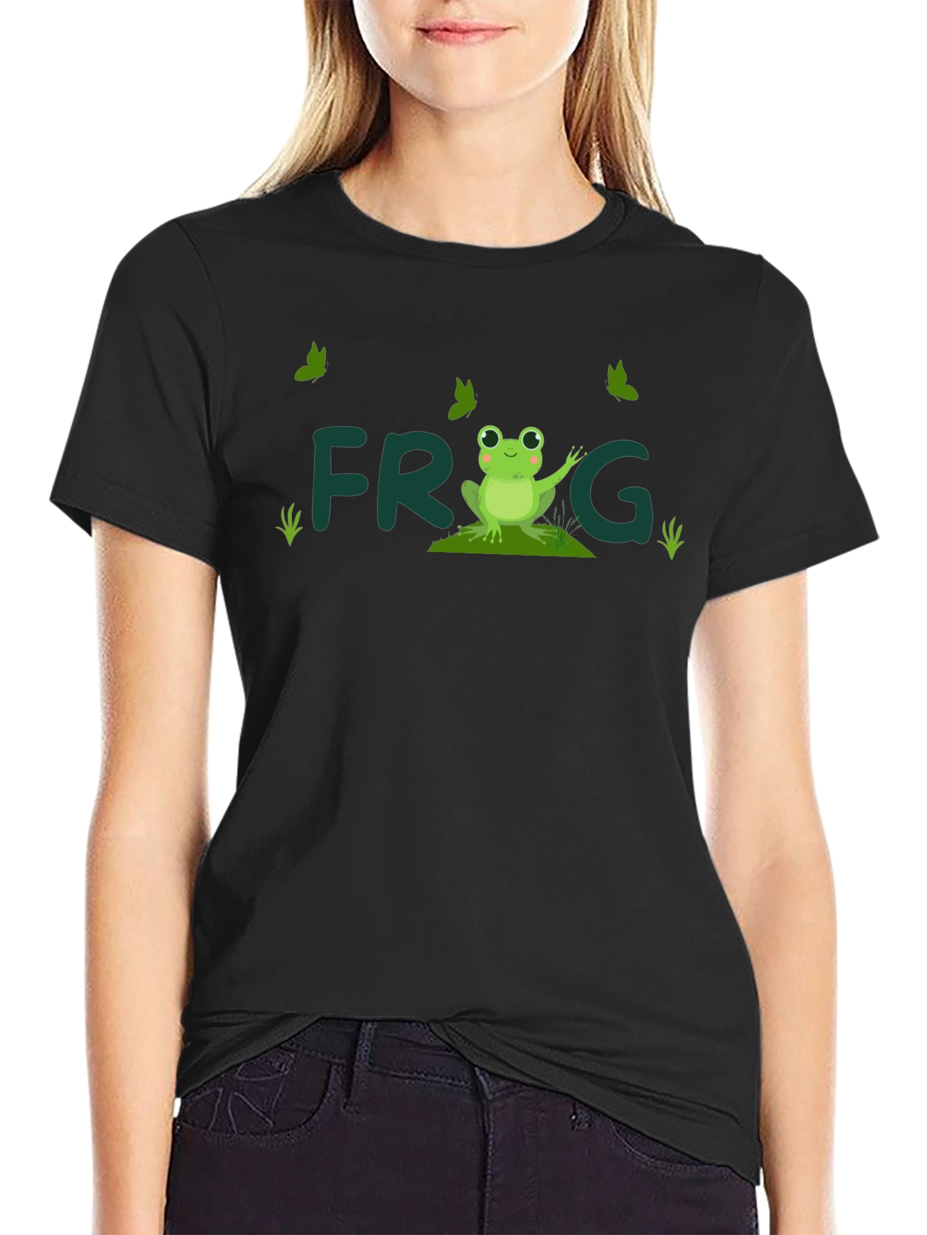 Frog Graphic Black T-Shirt