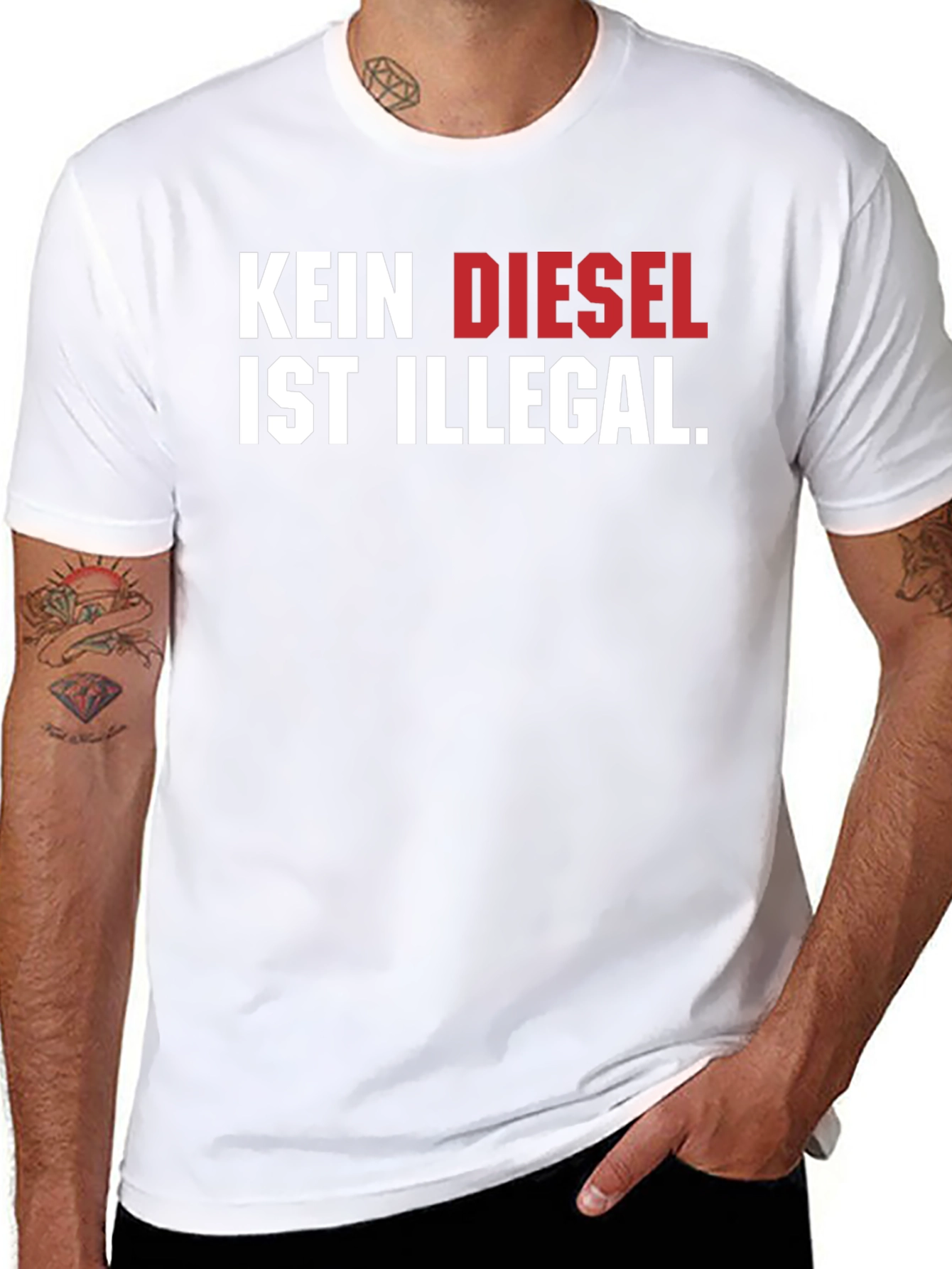 Kein Diesel Ist Illegal T-Shirt - Black