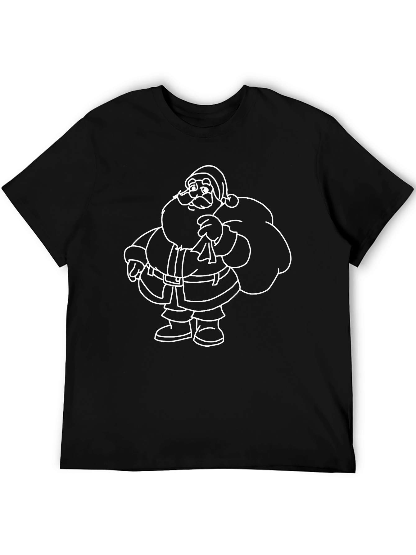 Santa Claus Graphic Tee - Black T-Shirt