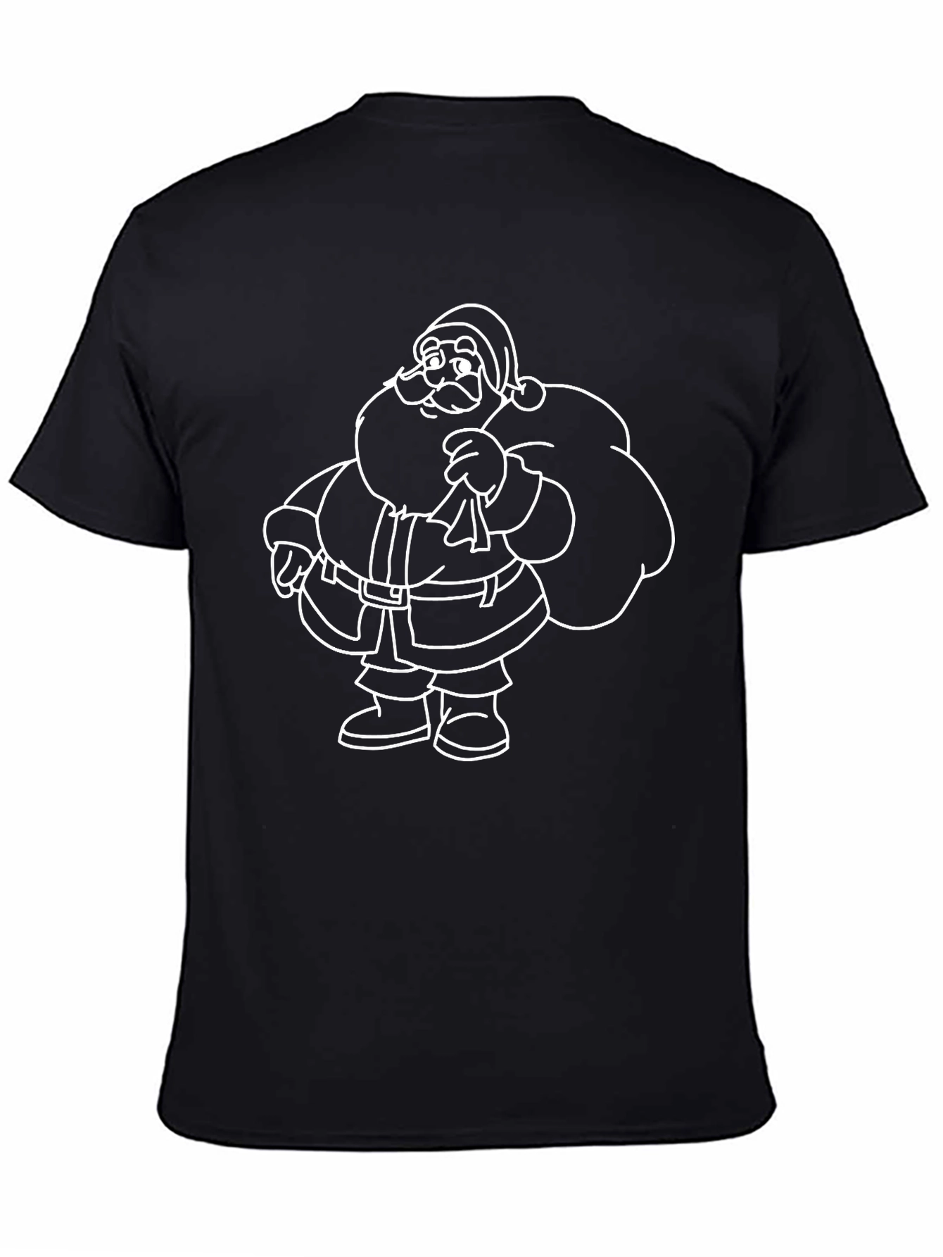 Santa Claus Graphic Tee - Black T-Shirt