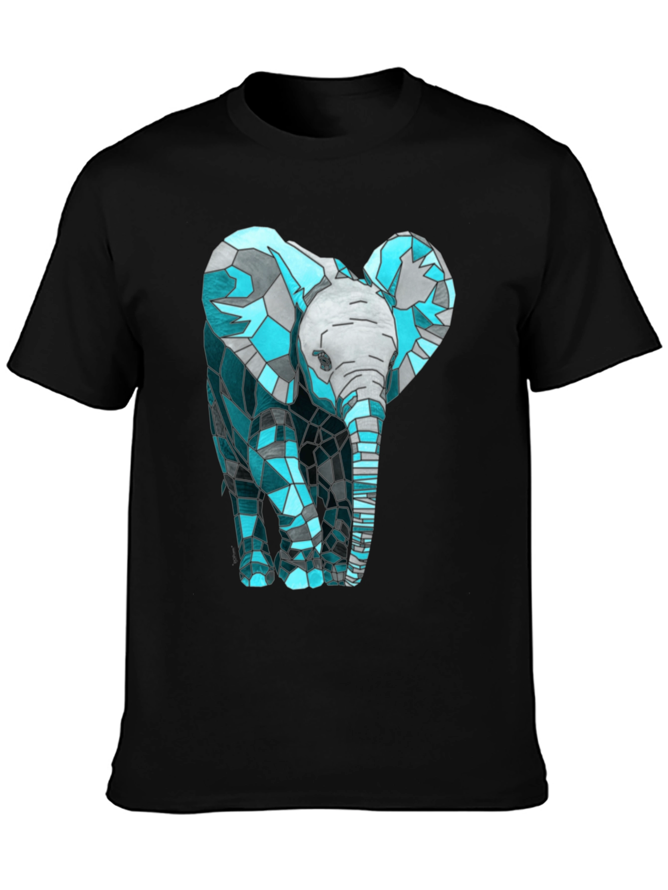Geometric Elephant Graphic T-Shirt
