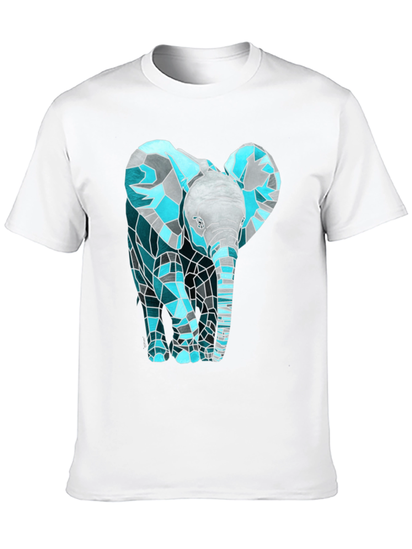 Geometric Elephant Graphic T-Shirt
