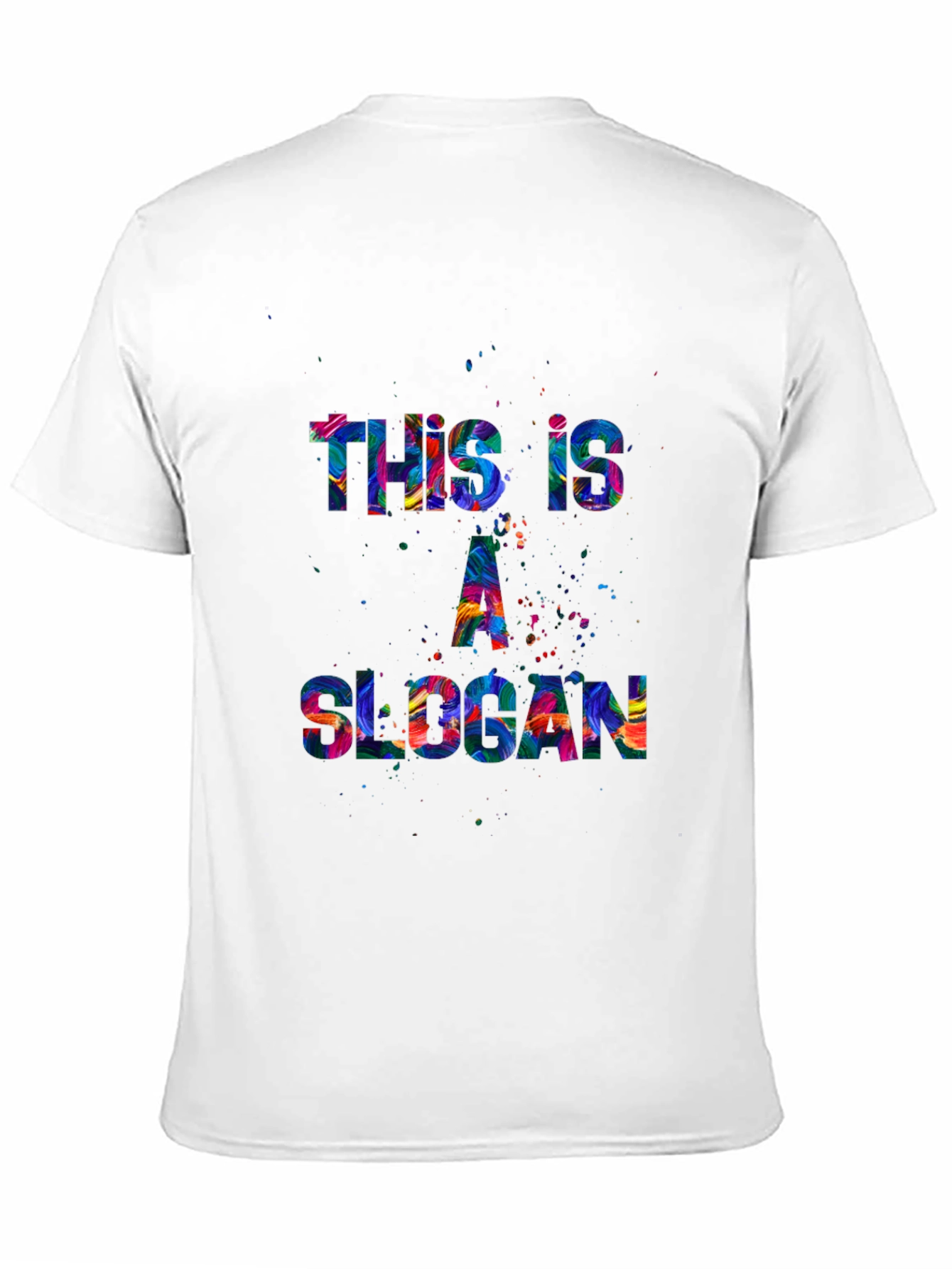Colorful Slogan Graphic T-Shirt