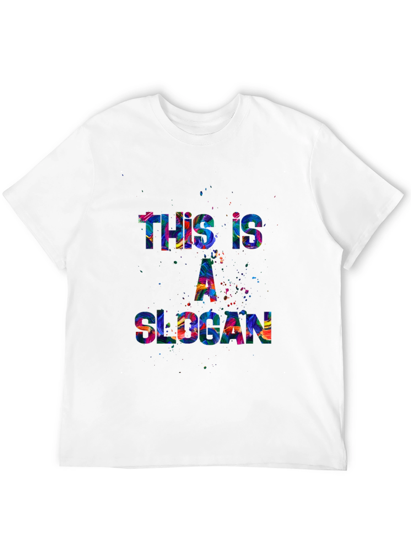 Colorful Slogan Graphic T-Shirt