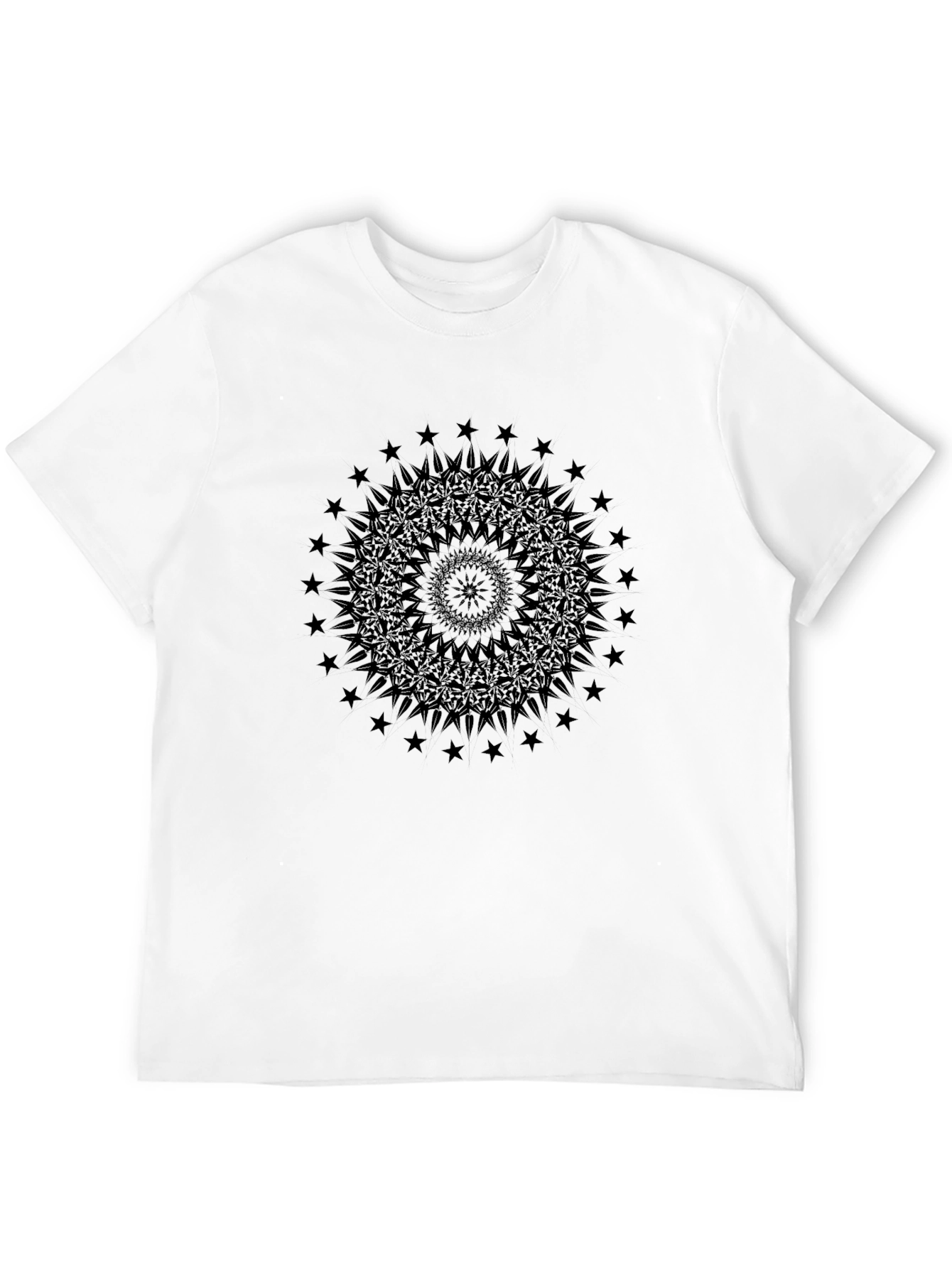 Black Mandala Starburst Graphic Tee