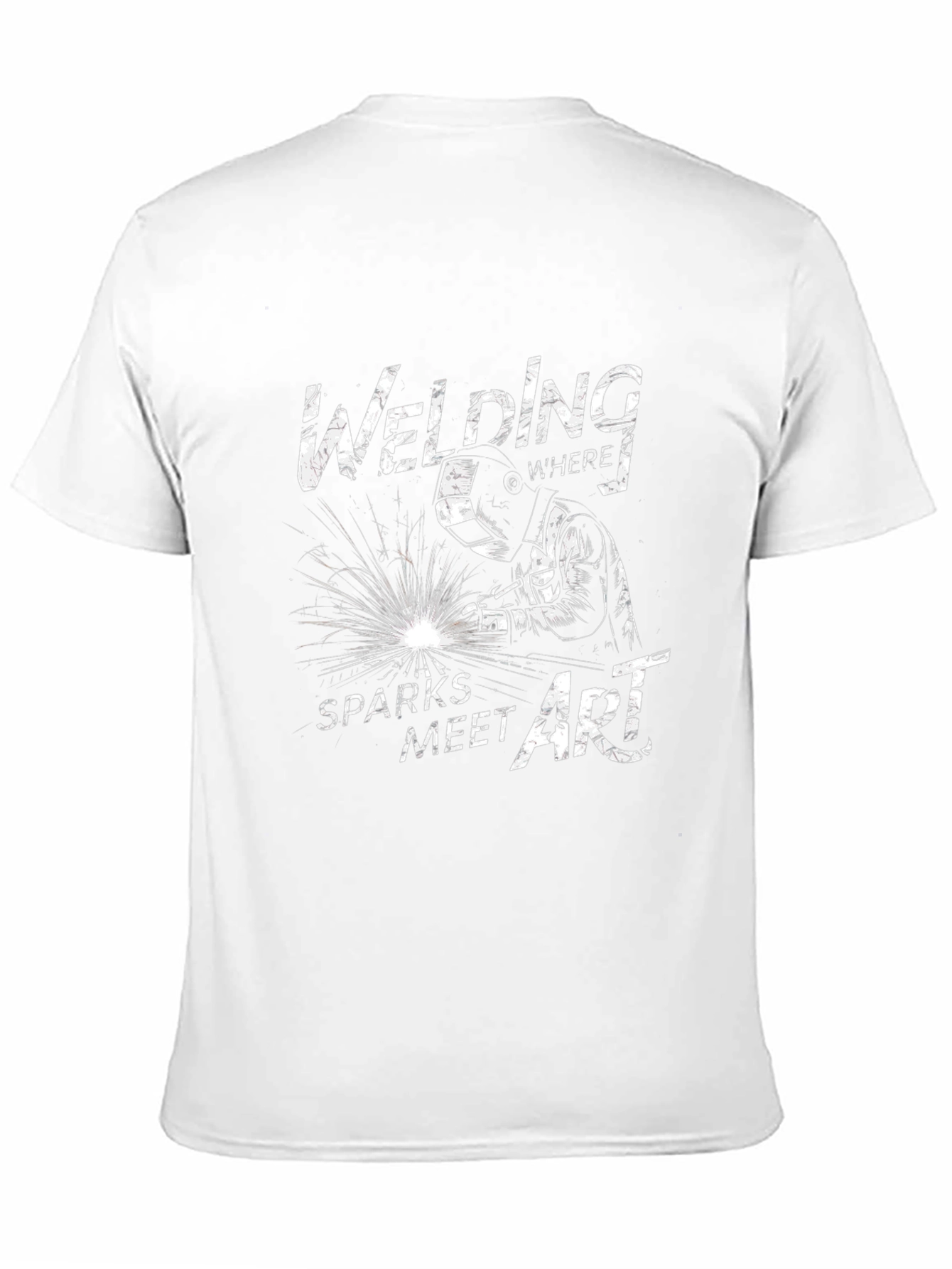 Welding Sparks Meet Art Graphic Tee