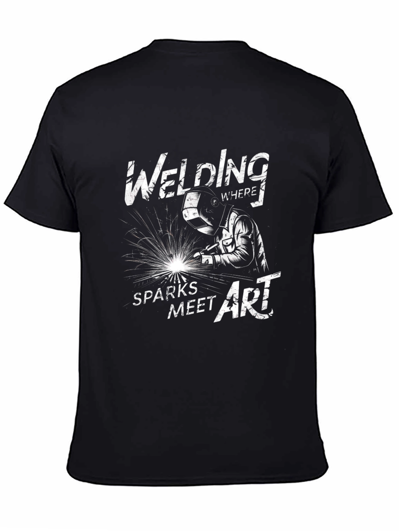 Welding Sparks Meet Art Graphic Tee