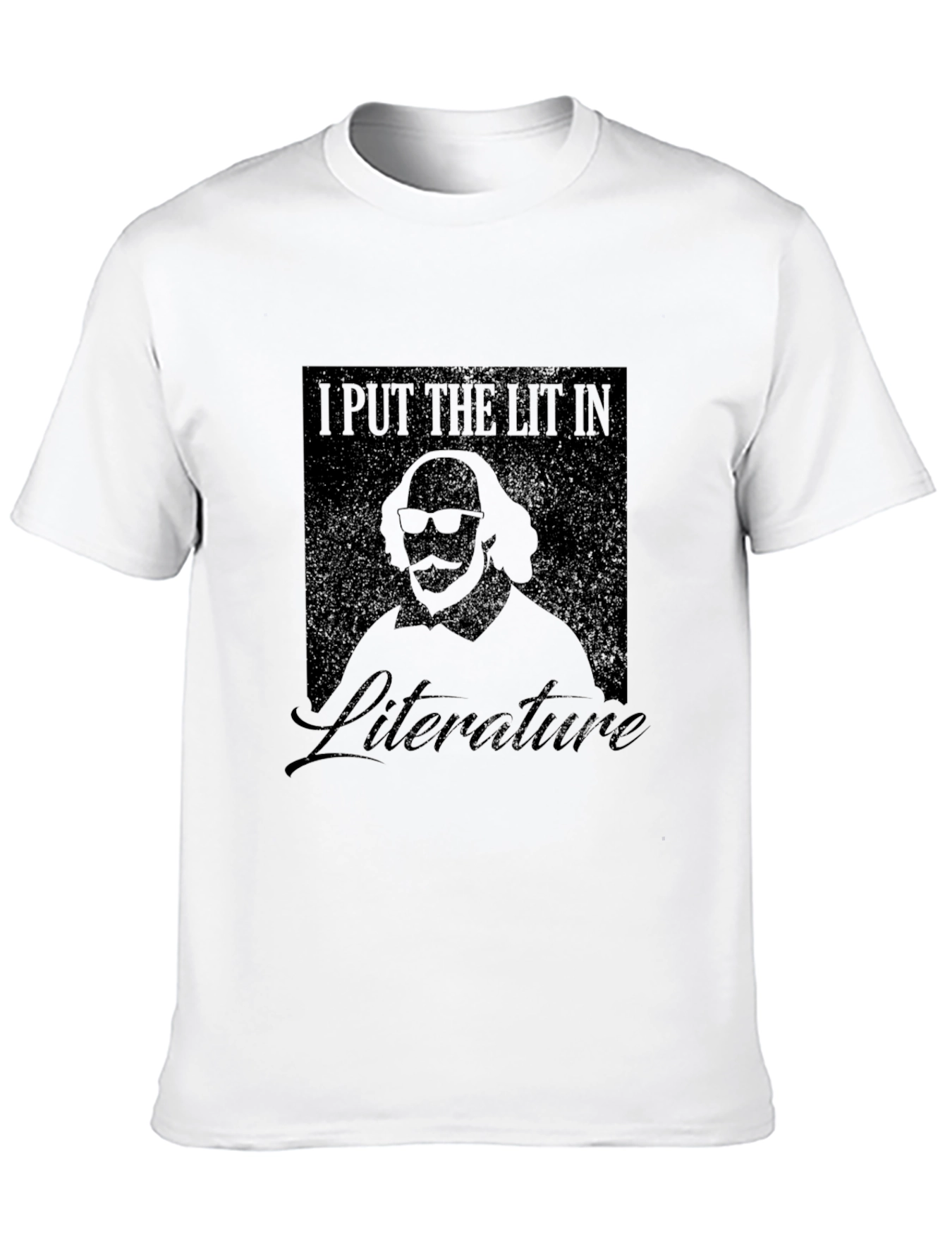 I Put The Lit In Literature Black T-Shirt