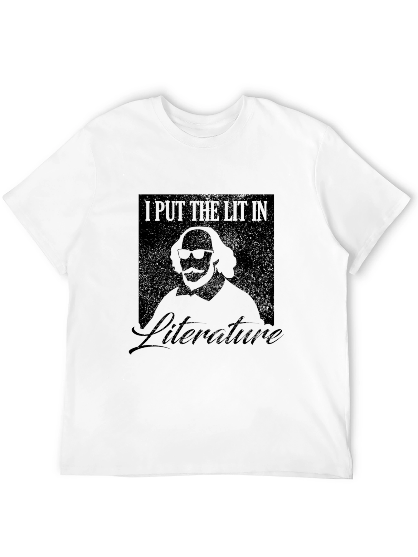 I Put The Lit In Literature Black T-Shirt