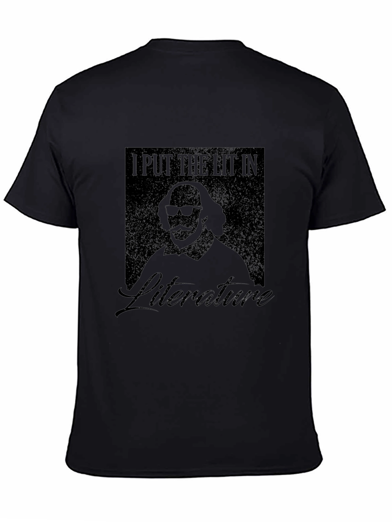 I Put The Lit In Literature Black T-Shirt