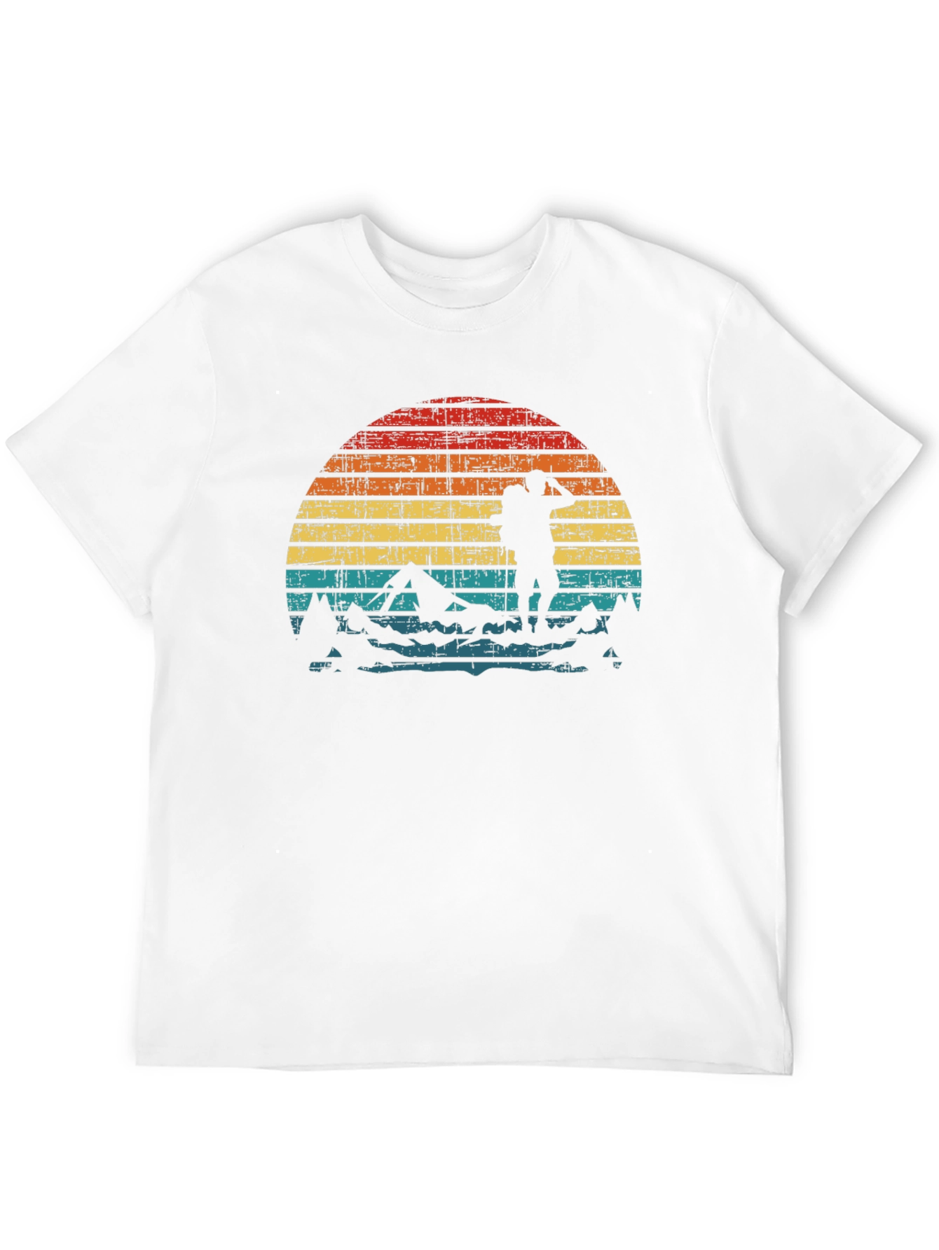 Retro Hiker Sunset Graphic Tee