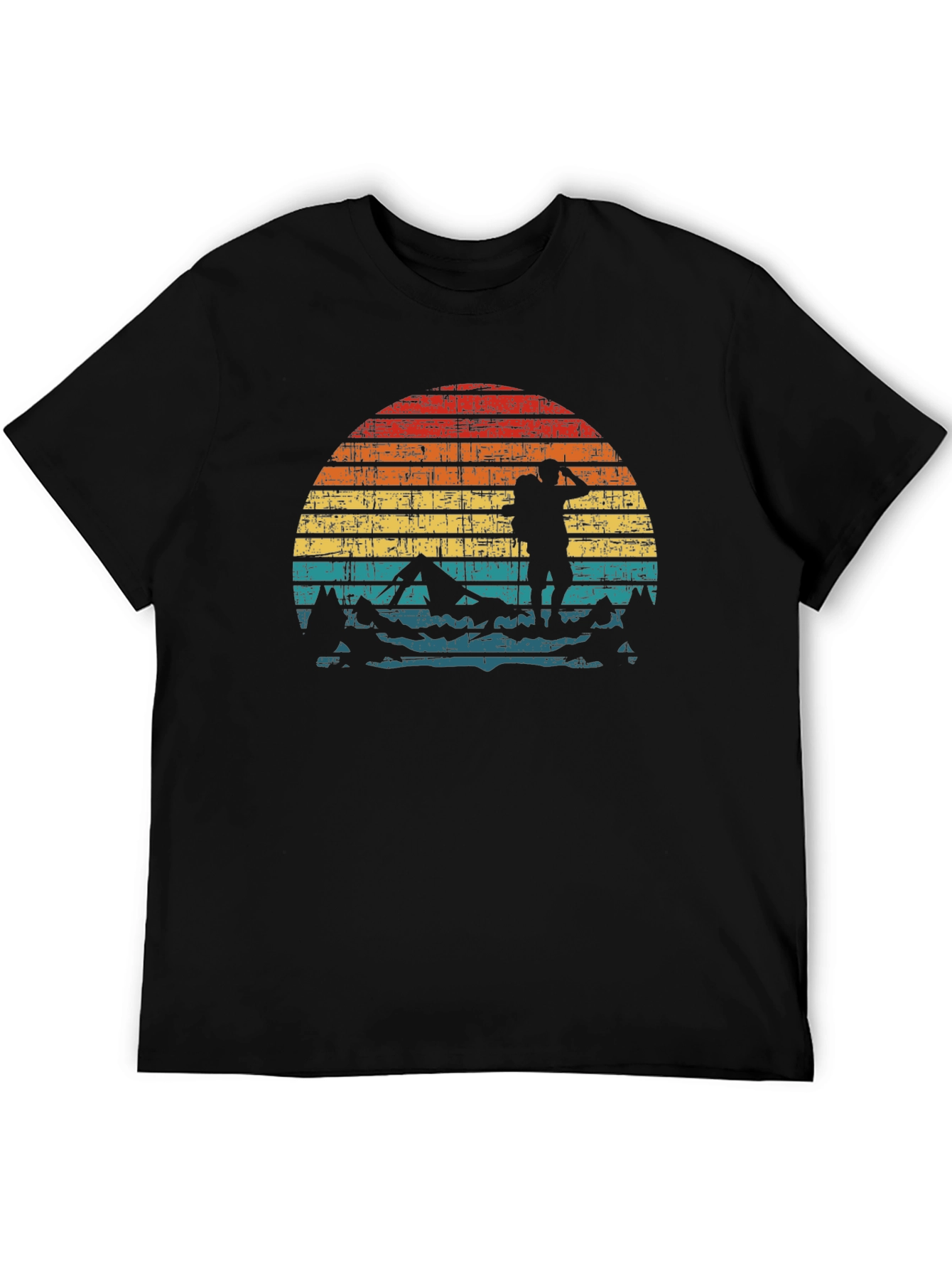 Retro Hiker Sunset Graphic Tee