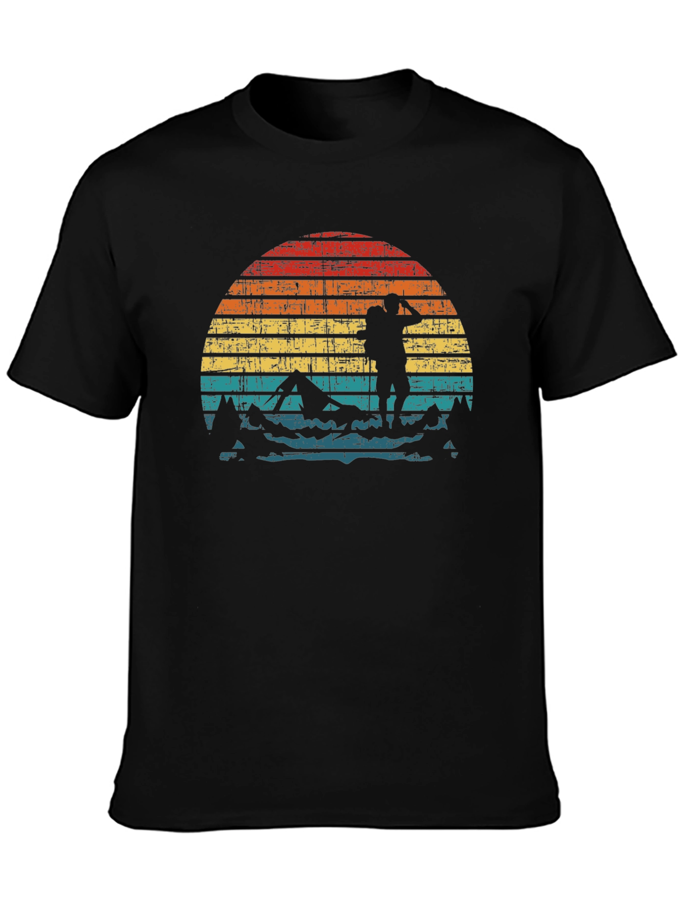 Retro Hiker Sunset Graphic Tee