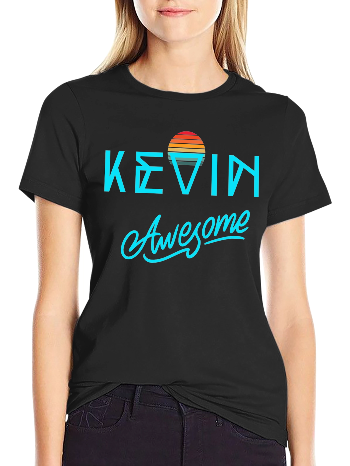 Kevin Awesome Retro Style Graphic T-Shirt