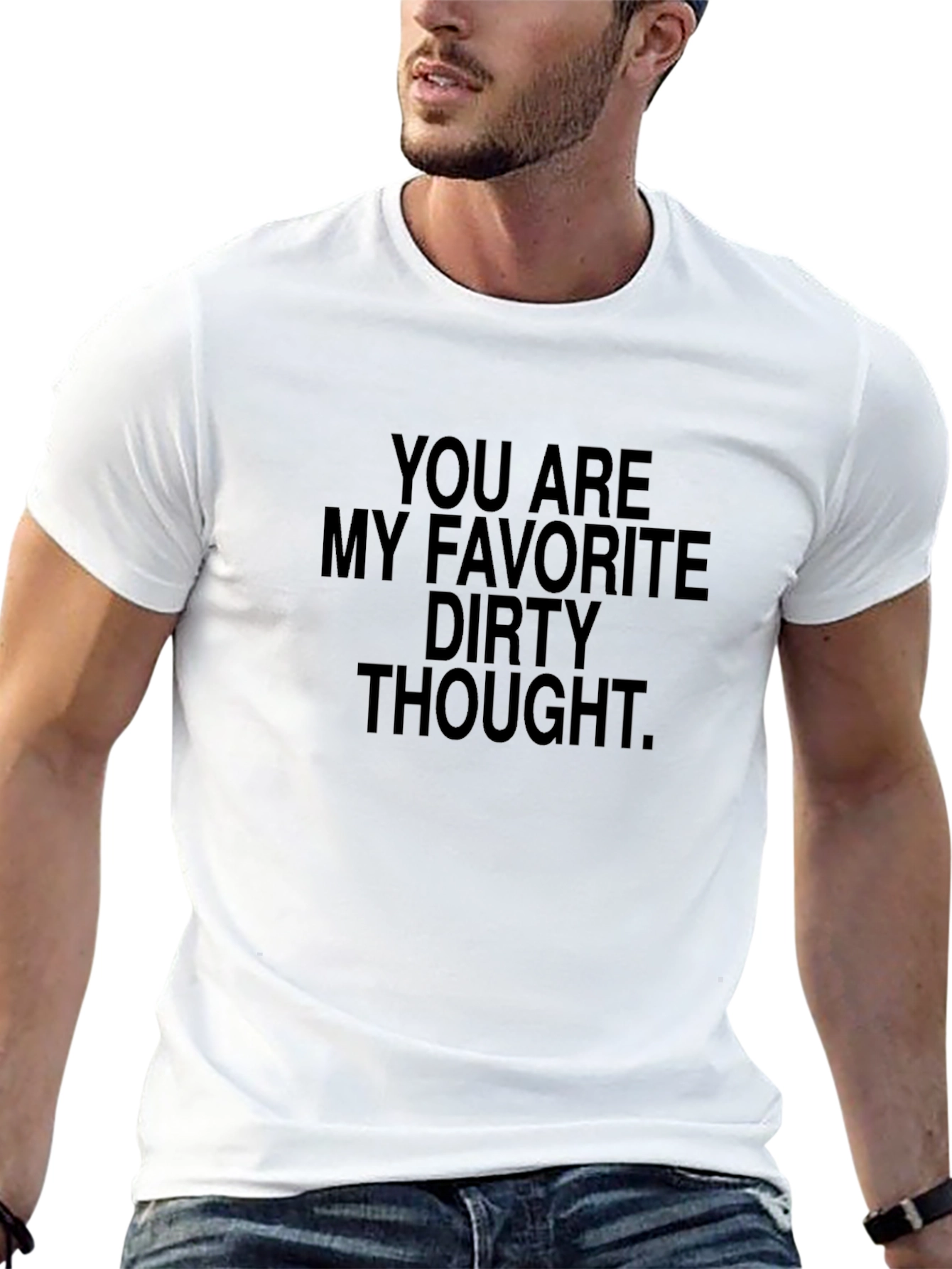 Favorite Dirty Thought Black Graphic T-Shirt