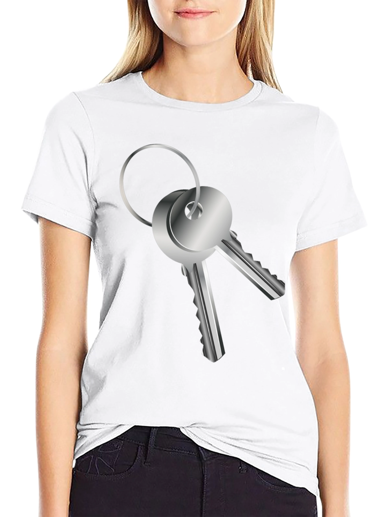 Keys Graphic Tee - Unlock Your Style!