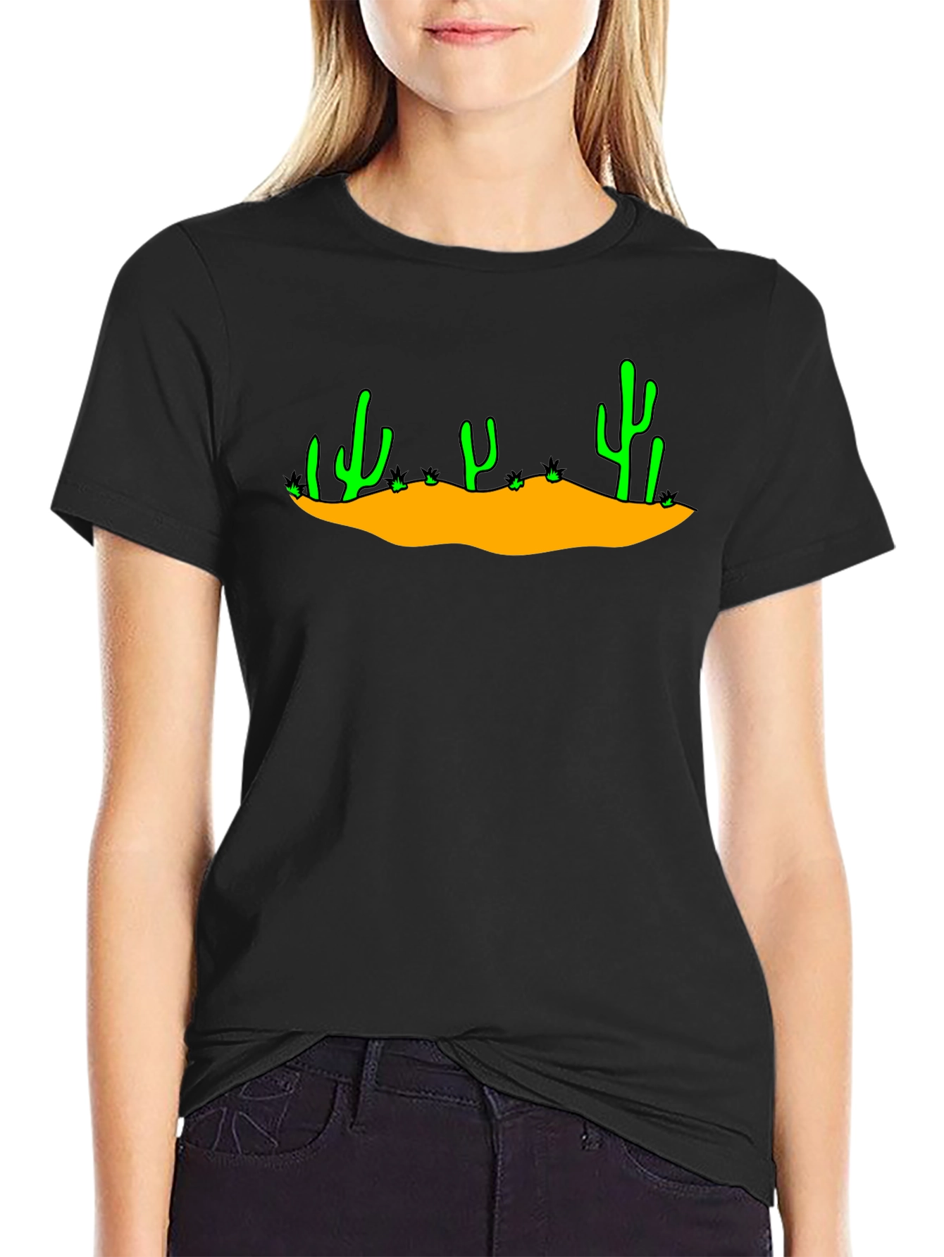 Cactus Desert Scene Graphic Tee