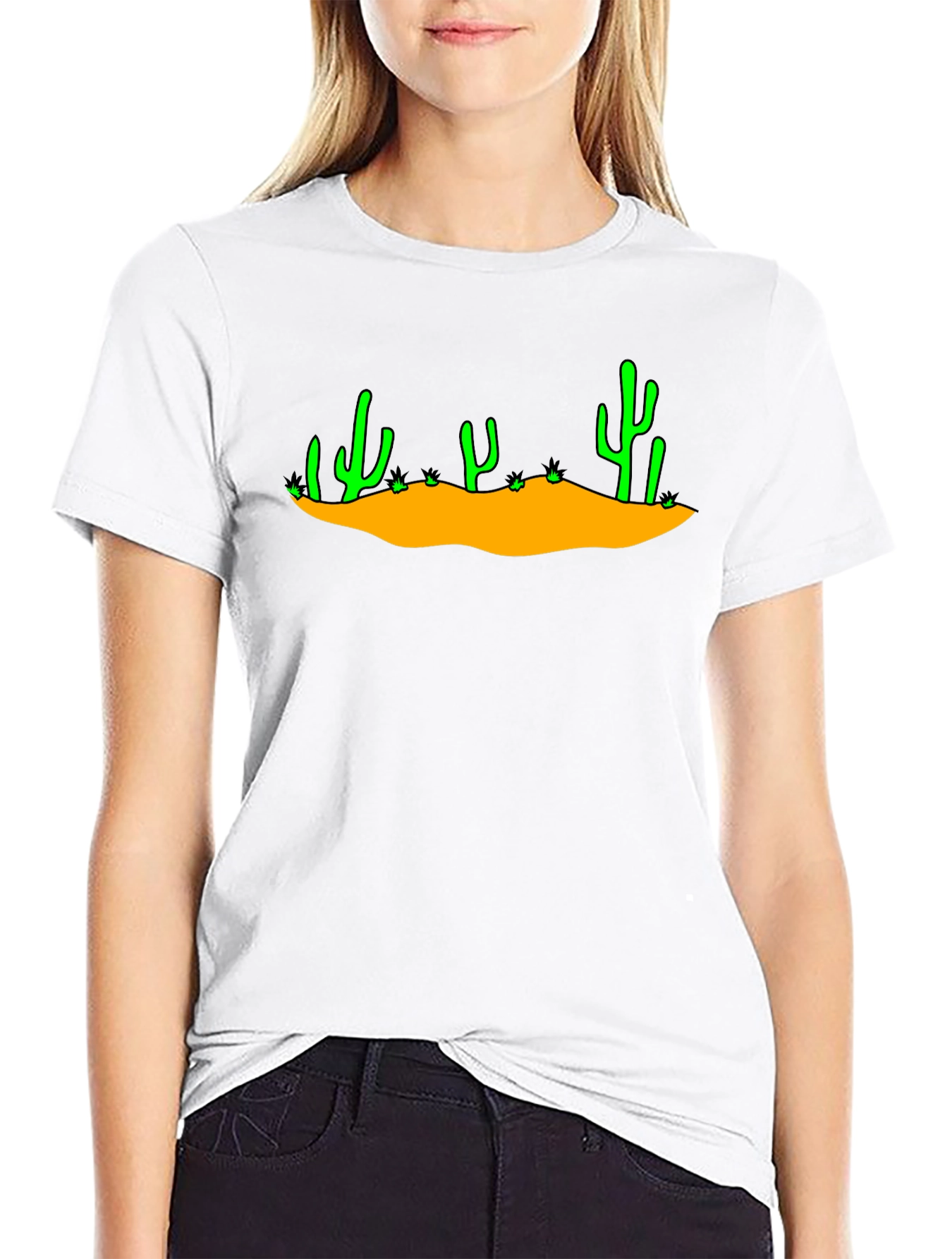 Cactus Desert Scene Graphic Tee