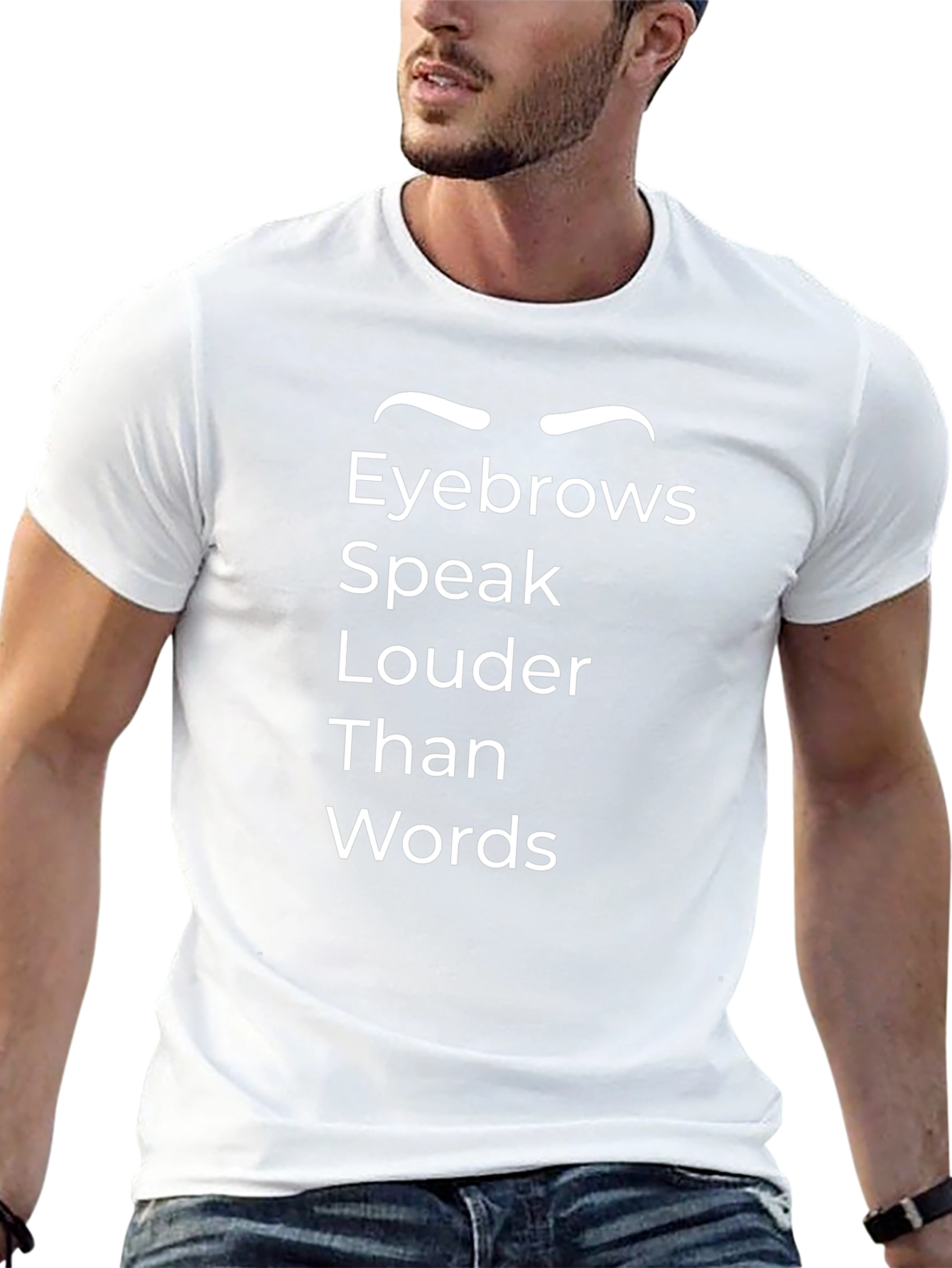 Eyebrows Speak Louder Graphic Tee