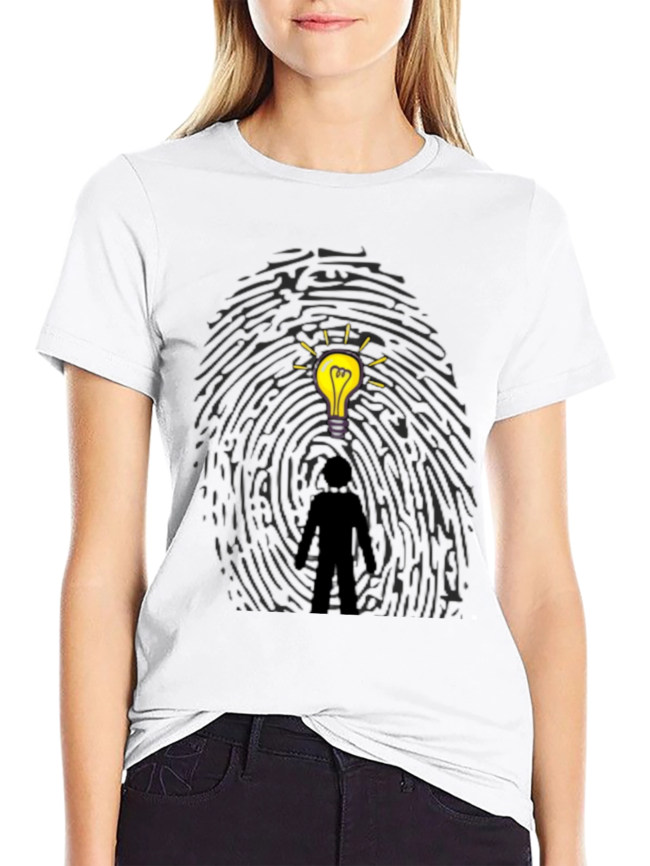 Idea Fingerprint T-Shirt - Unique Graphic Tee