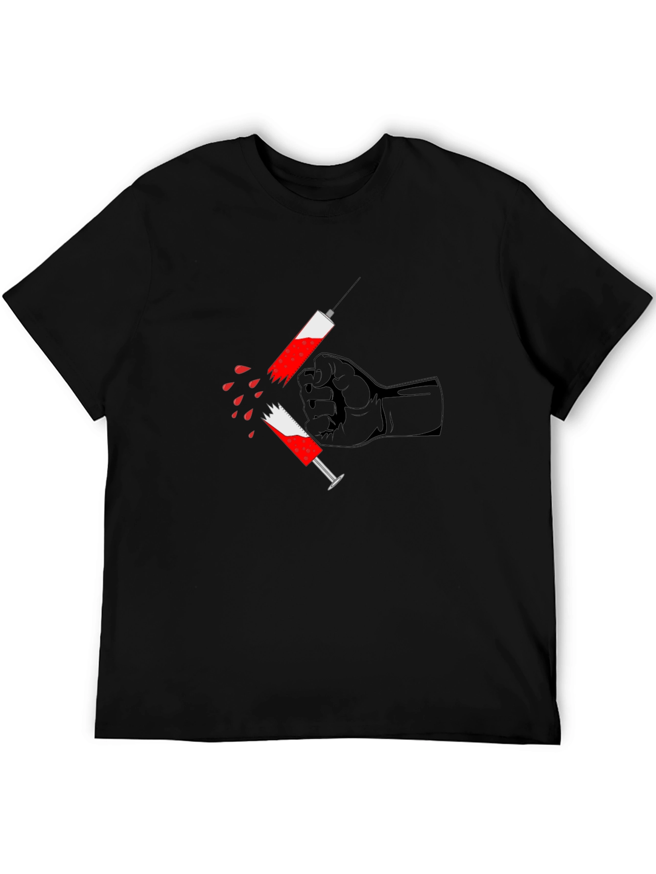 Anti-Drug Graphic Tee - Black