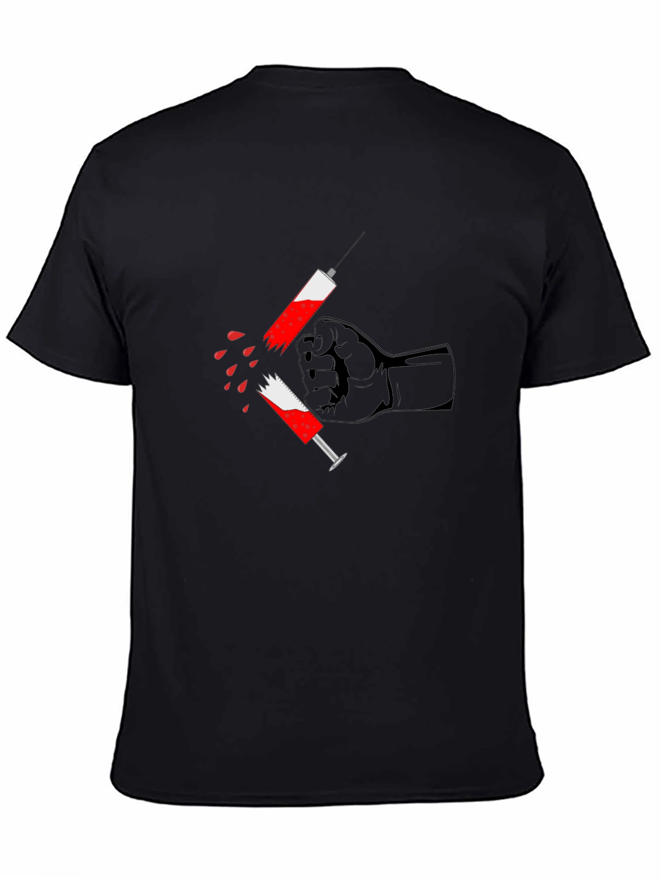 Anti-Drug Graphic Tee - Black