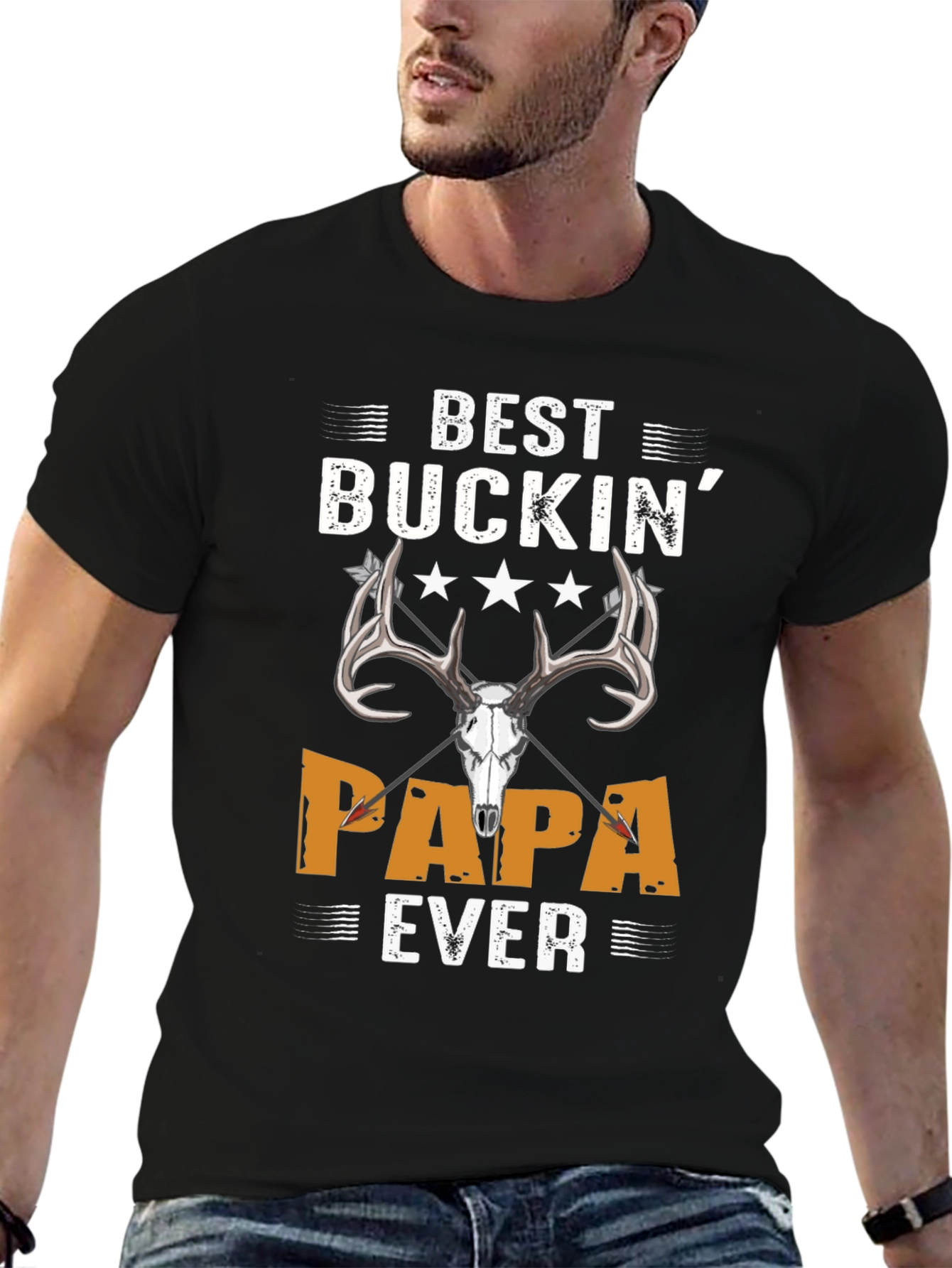 Best Buckin Papa Ever T-Shirt