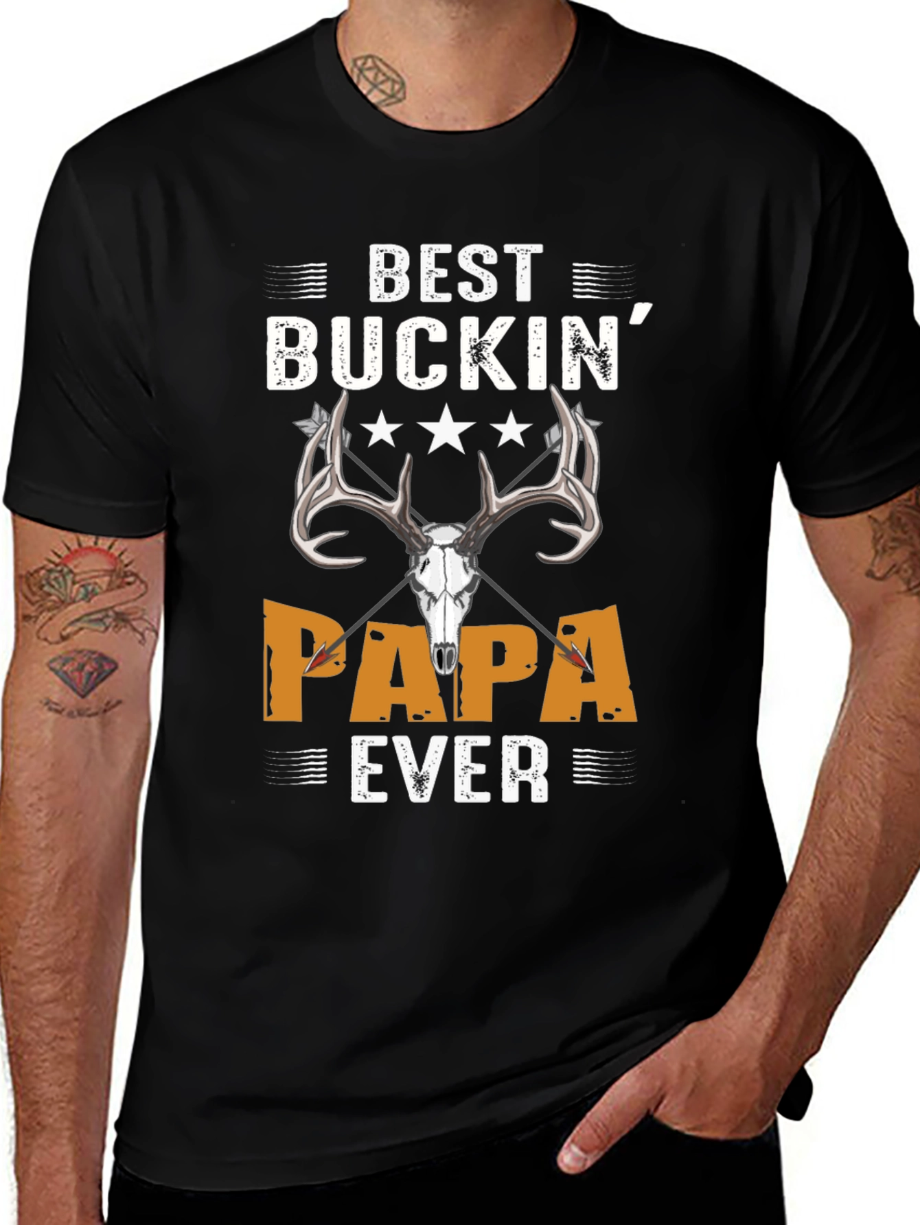 Best Buckin Papa Ever T-Shirt